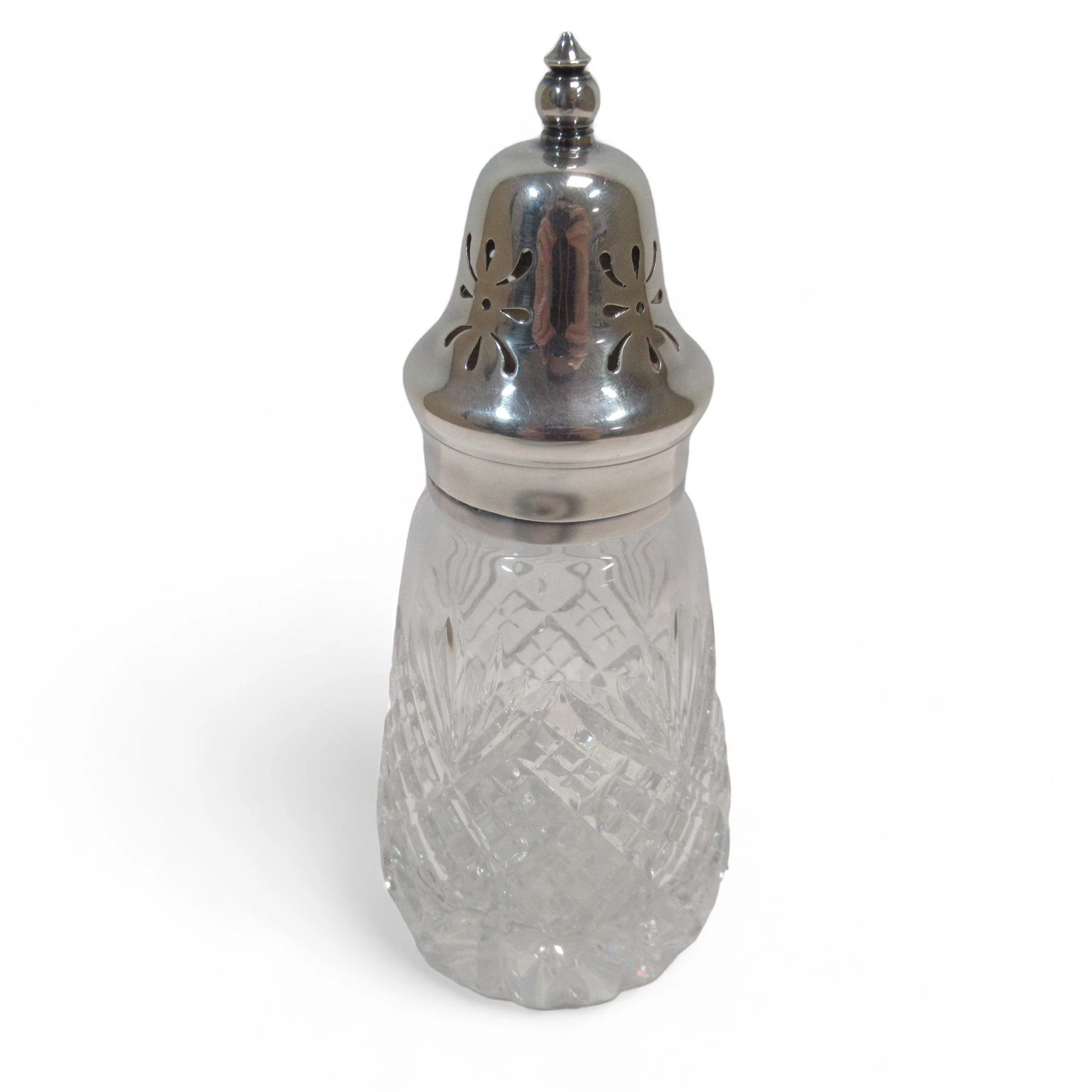 925 Sterling Silver Cut Glass Sugar Caster Vintage | Preloved - Image 3