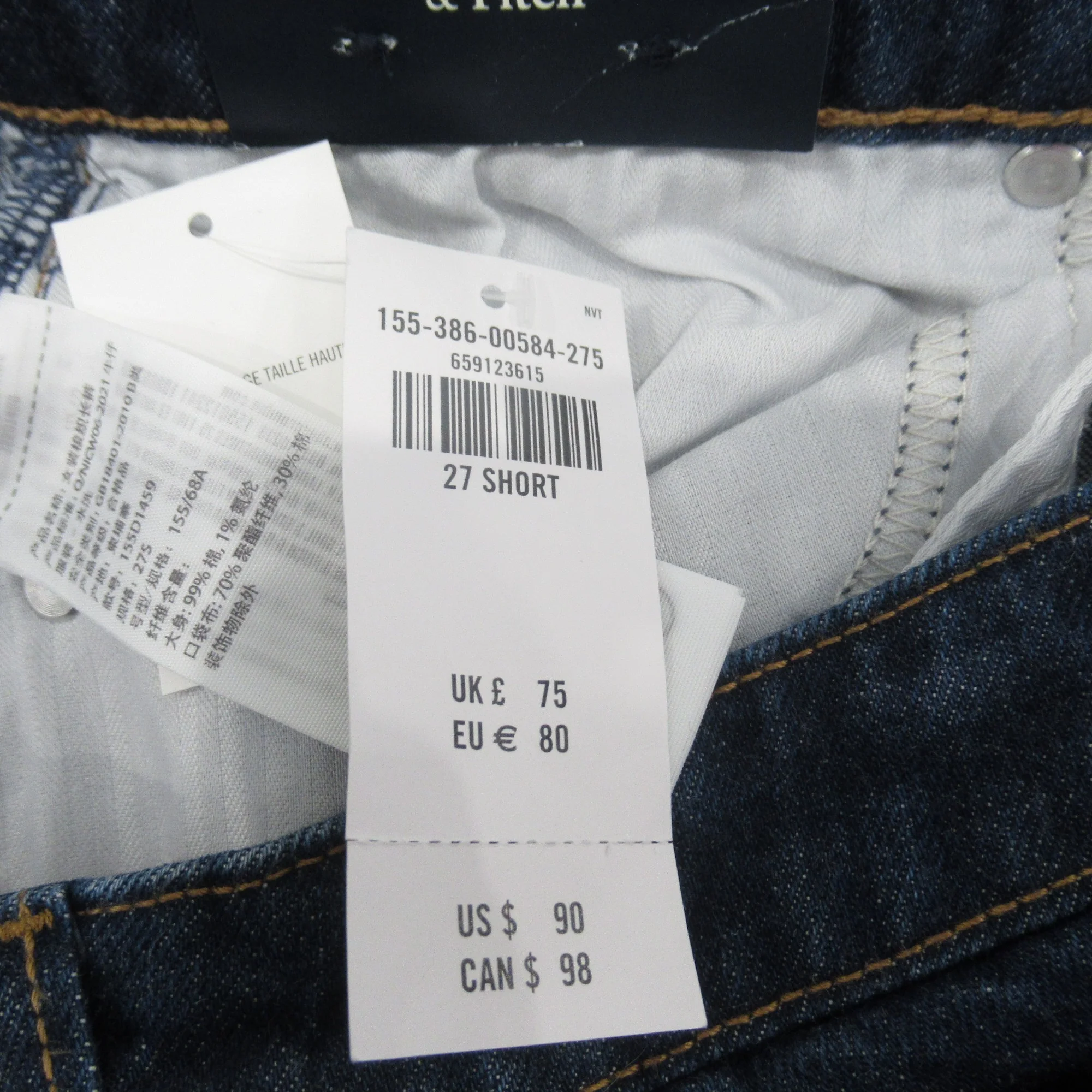 Abercrombie & Fitch Jeans 27 Short Blue Denim Womenswear | Preloved - Image 6