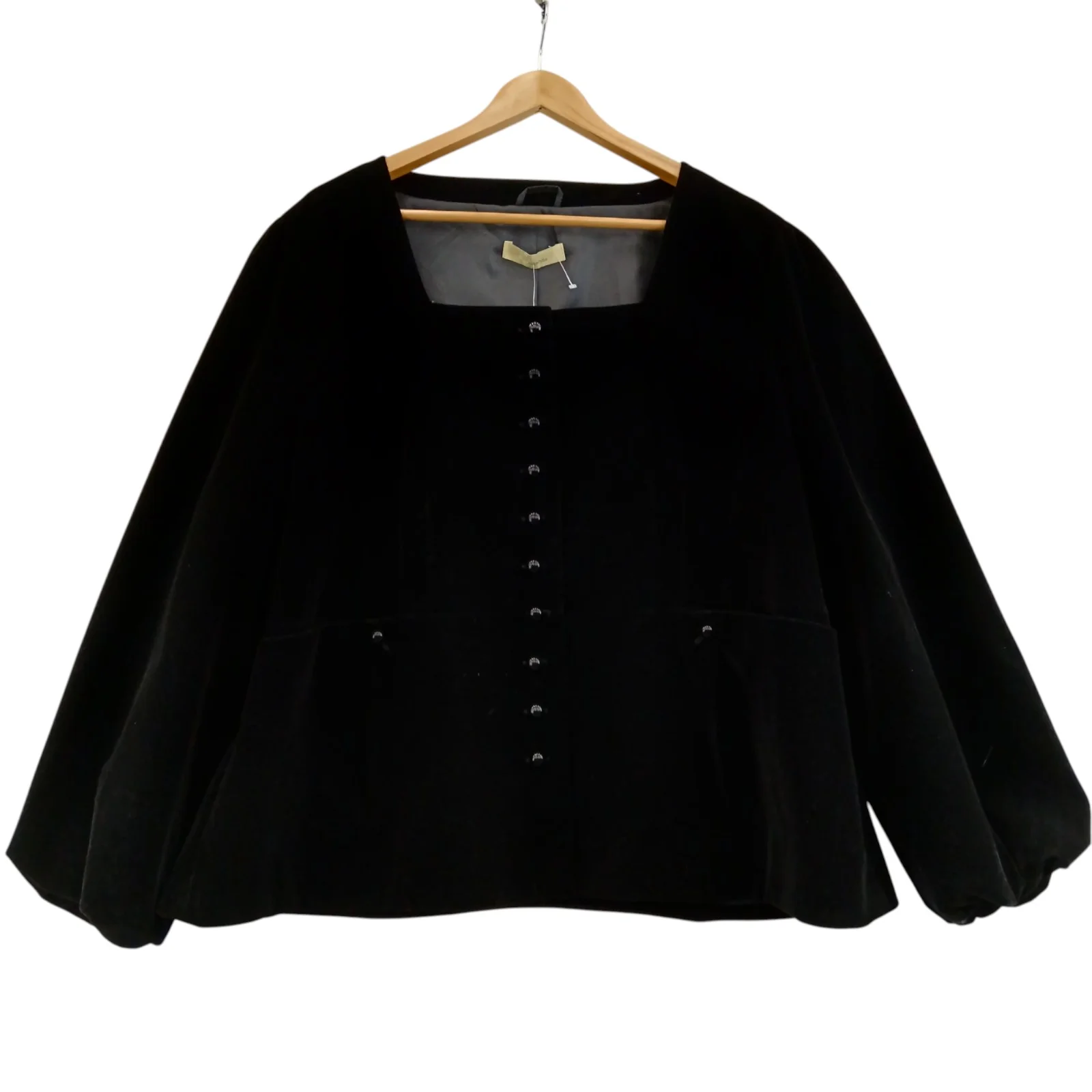 Agenda Black Velvet Jacket UK 26 Womenswear | Pre-loved