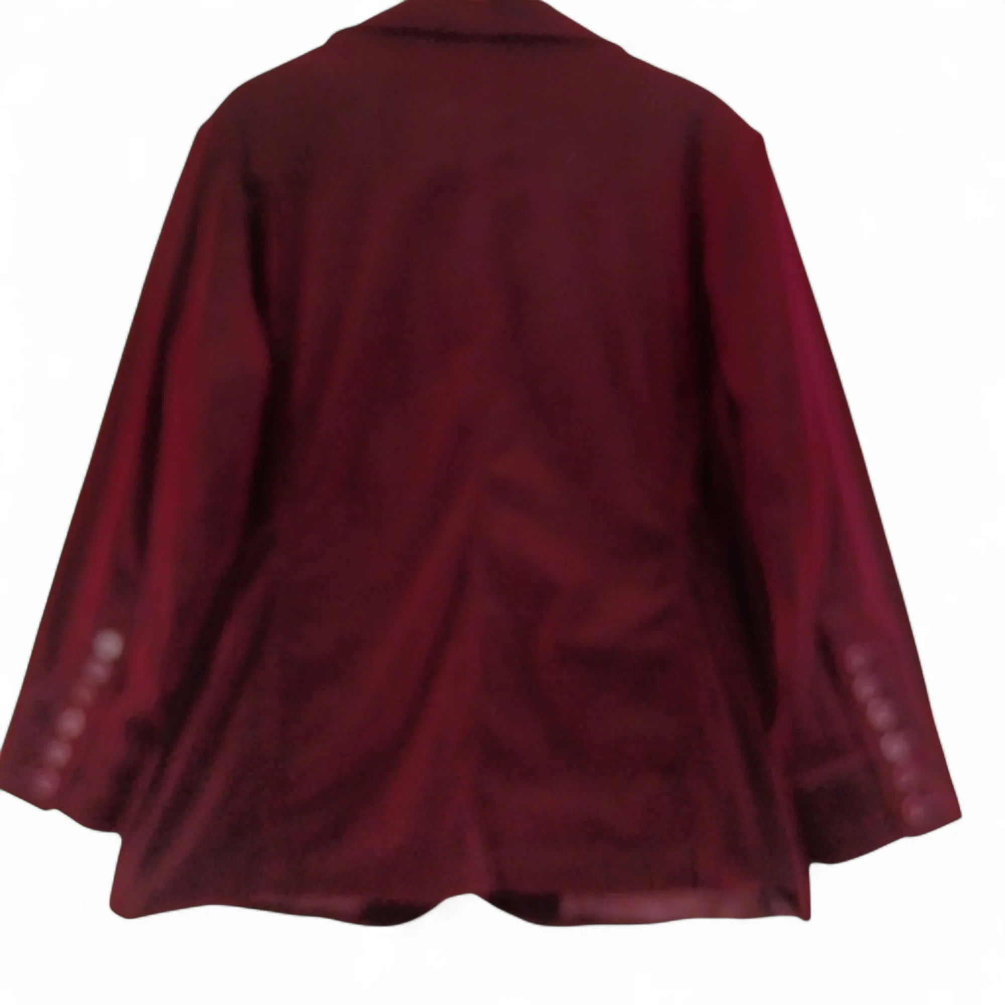 Agenda Burgundy Velvet Jacket UK 24 - Womenswear | Pre-loved - Image 2