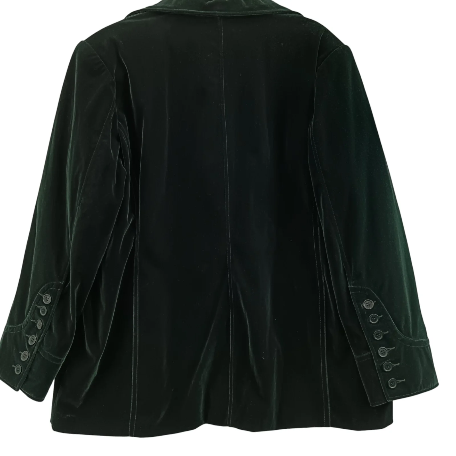 Agenda Green Velvet Jacket UK 24-Tags On- Womenswear | Pre-loved - Image 2