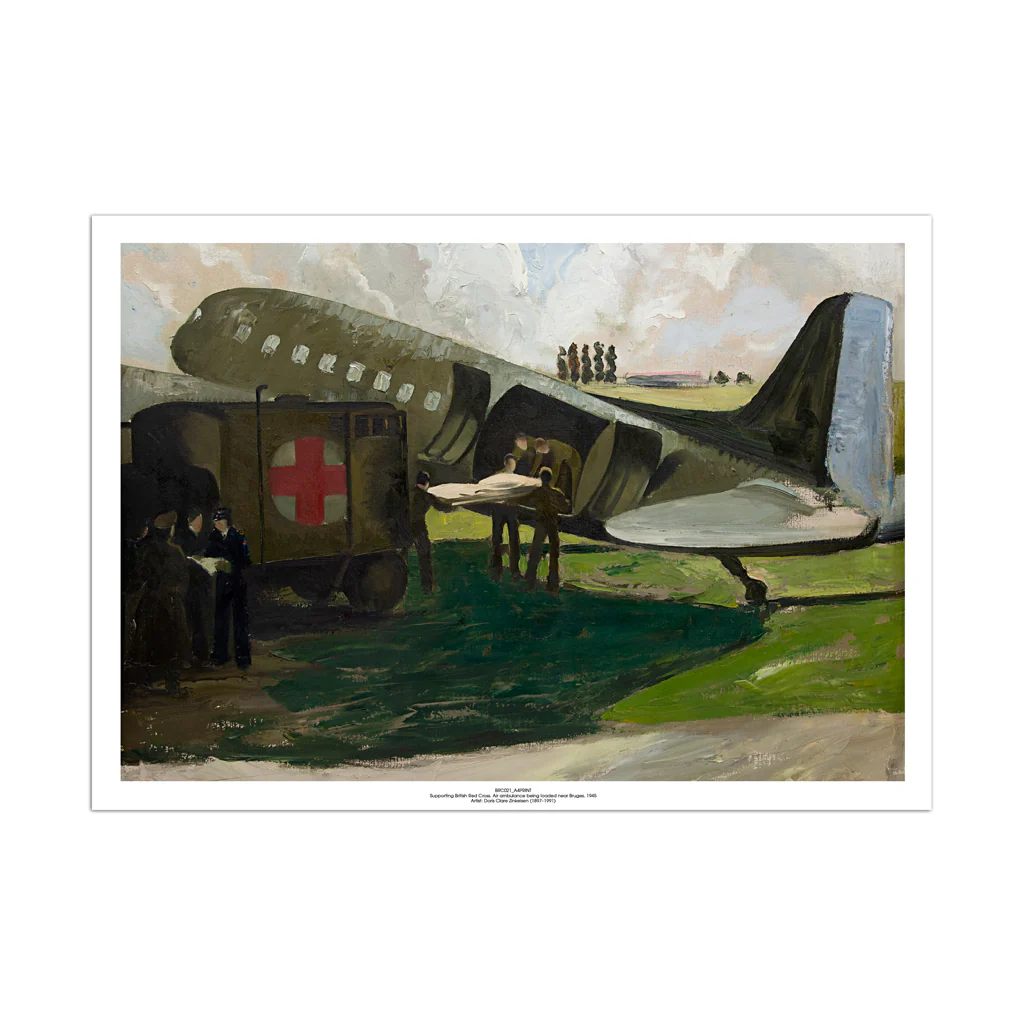 Air Ambulance | Doris Zinkeisen A3 Print | Heritage Collection - Image 2