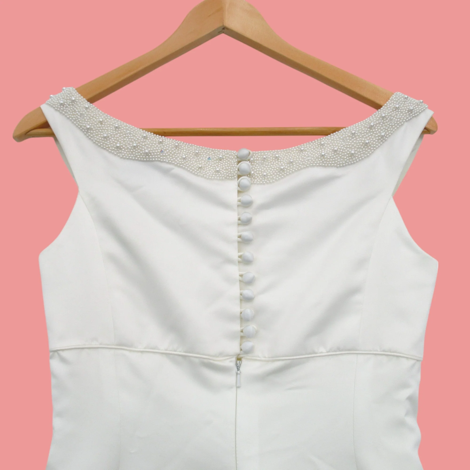 Alan Hannah Wedding Dress UK 12 Ivory Womenswear | Pre-loved - Image 4