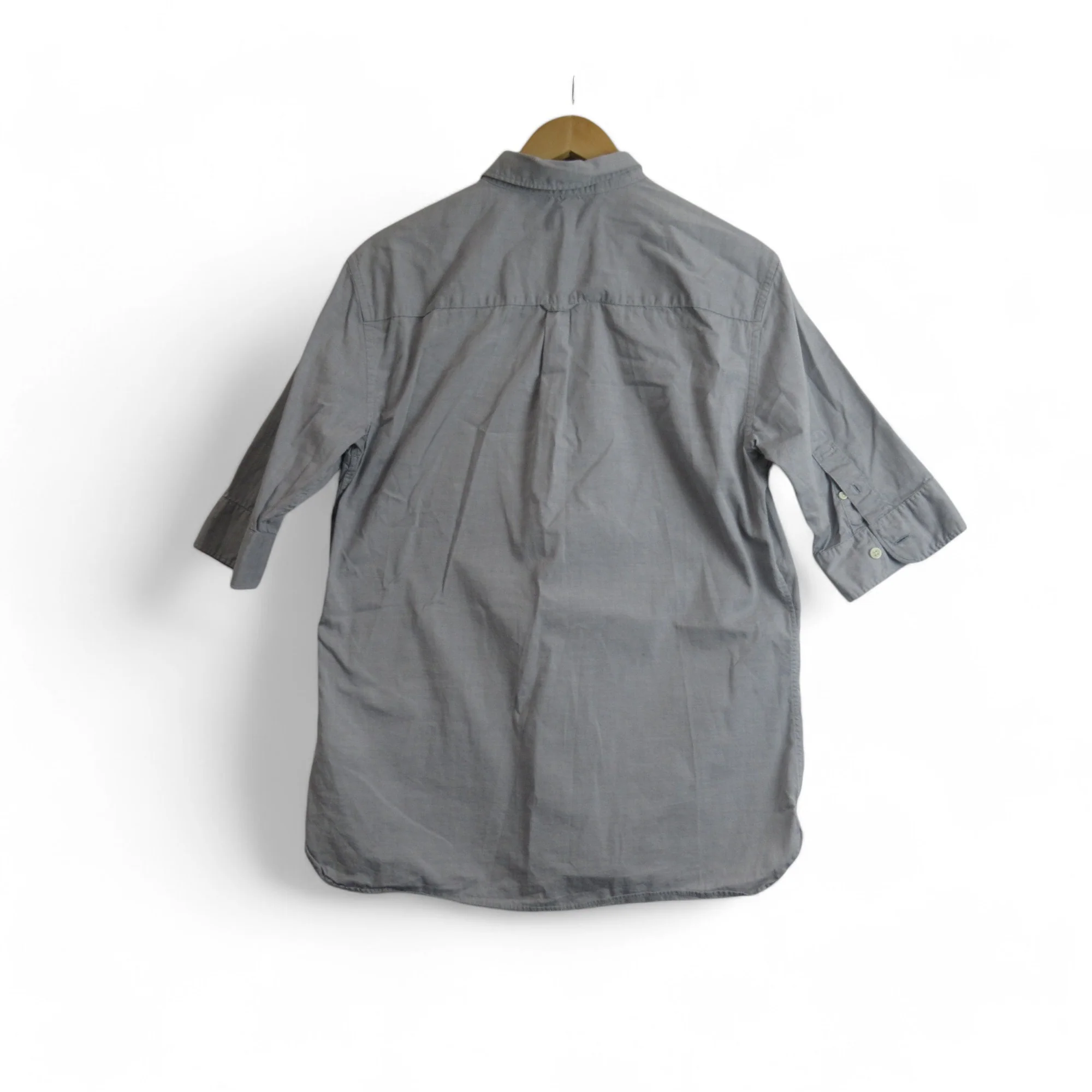 All Saints Small Grey Shirt Cotton Menswear | Preloved - Image 4