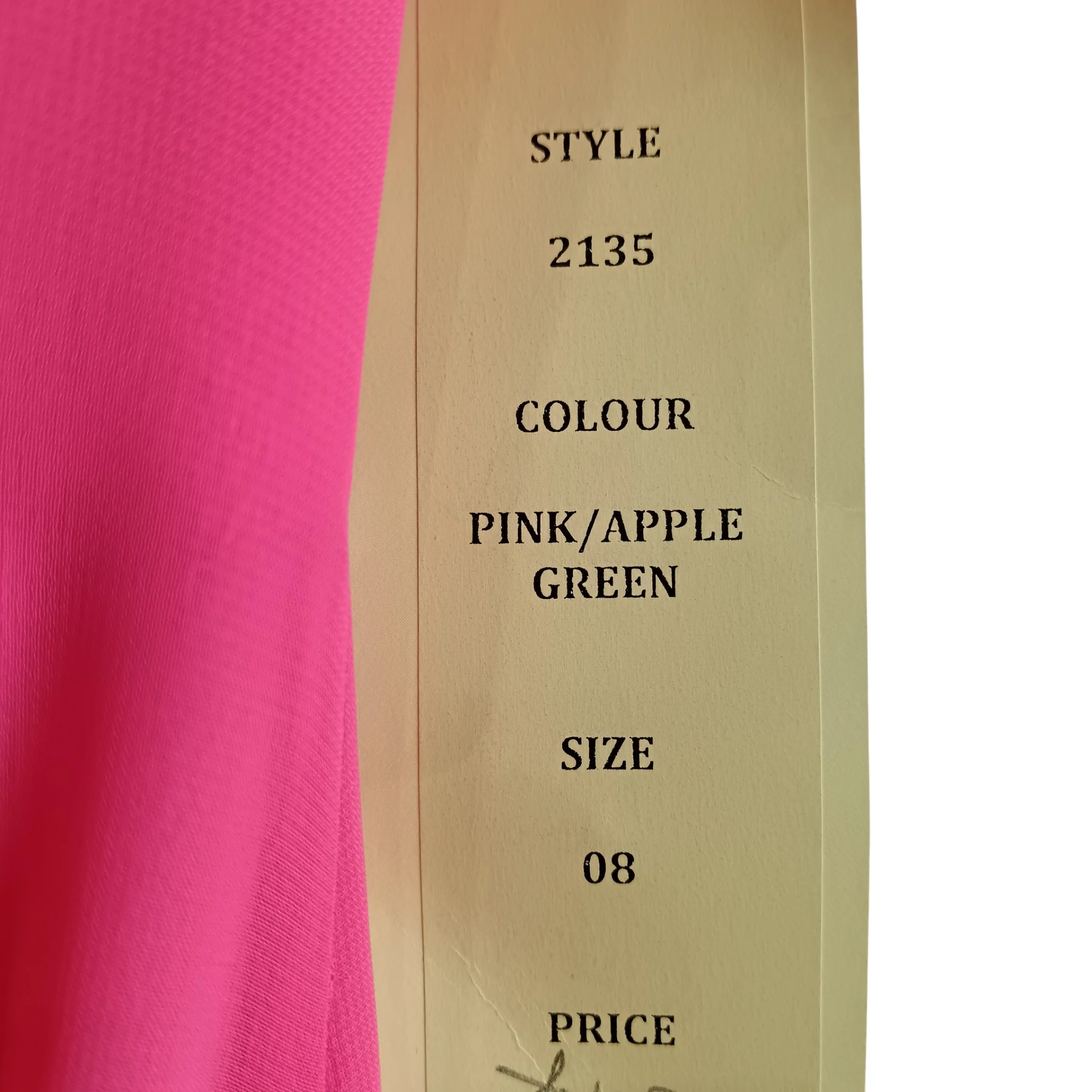 Amanda Wyatt Vivid Pink Green Satin Trim Full Length Women's Dress UK 8 -Tags On - Womenswear | Pre-loved - Image 6