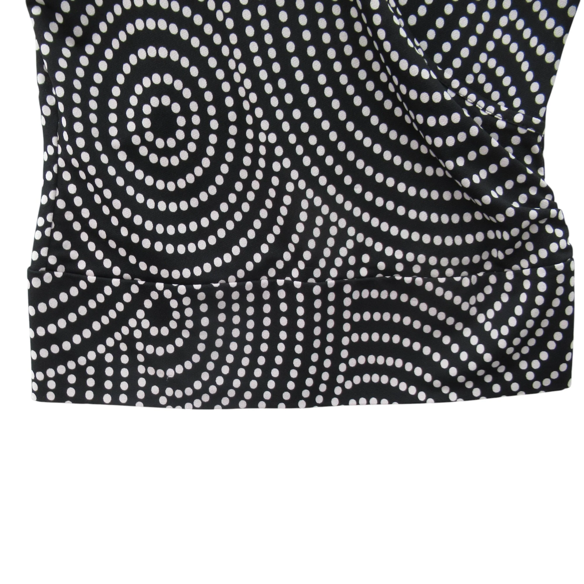 Amaranto Top Blouse UK 10 Black White Spot Womenswear | Pre-loved - Image 3