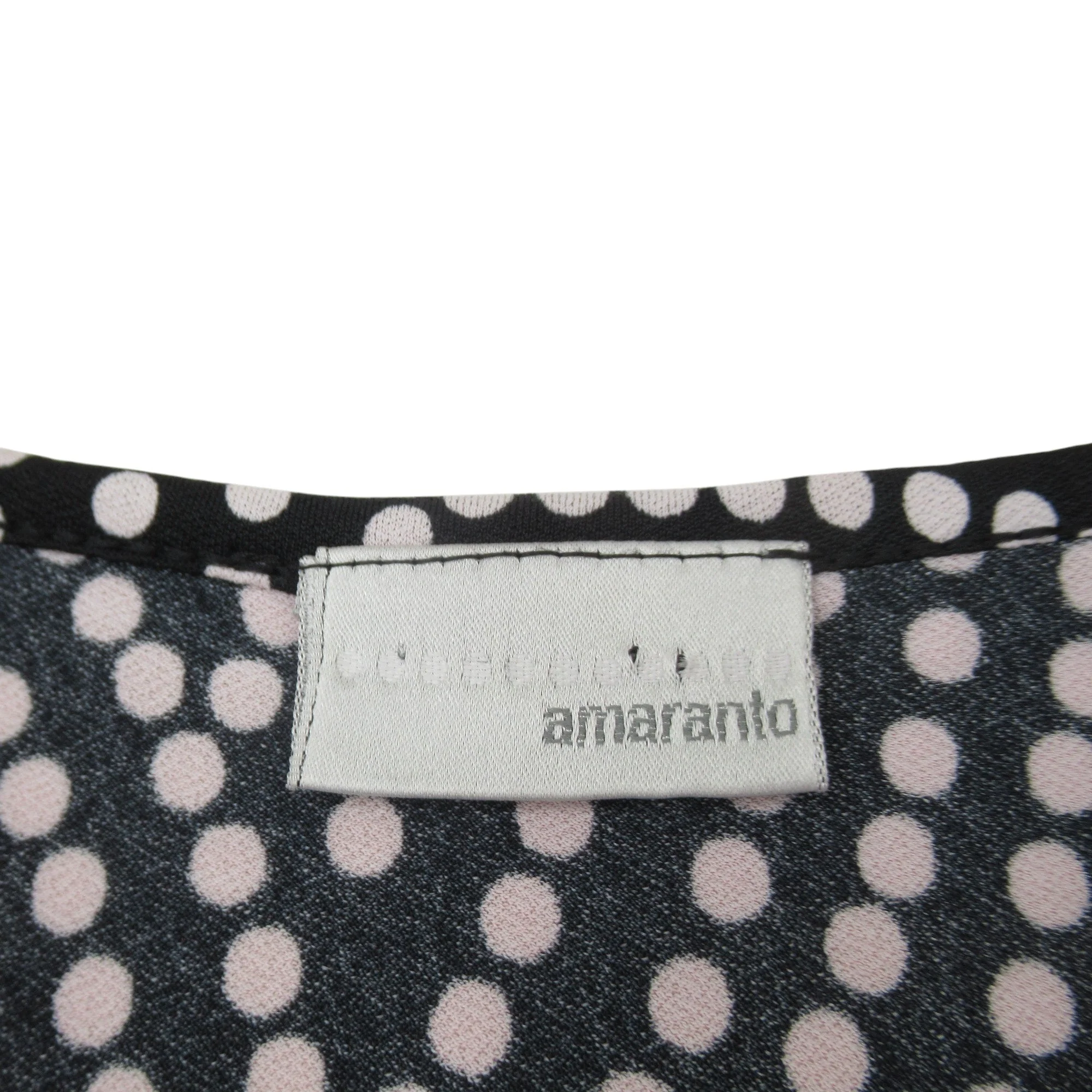 Amaranto Top Blouse UK 10 Black White Spot Womenswear | Pre-loved - Image 5