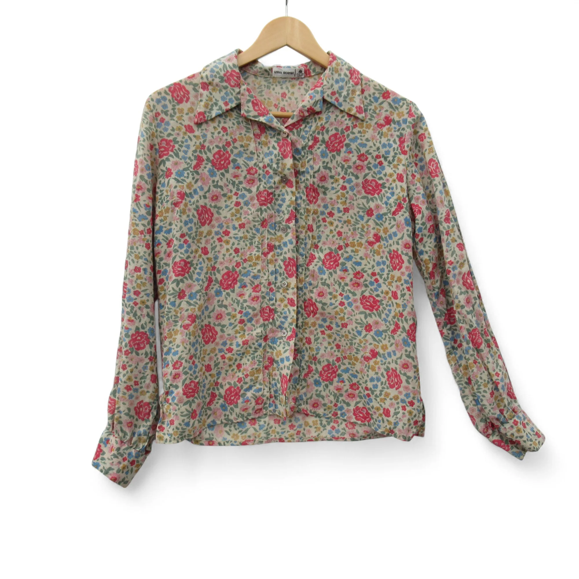 Anna Rose Vintage Shirt Floral UK 14 Multicoloured Womenswear | Pre-loved - Image 3