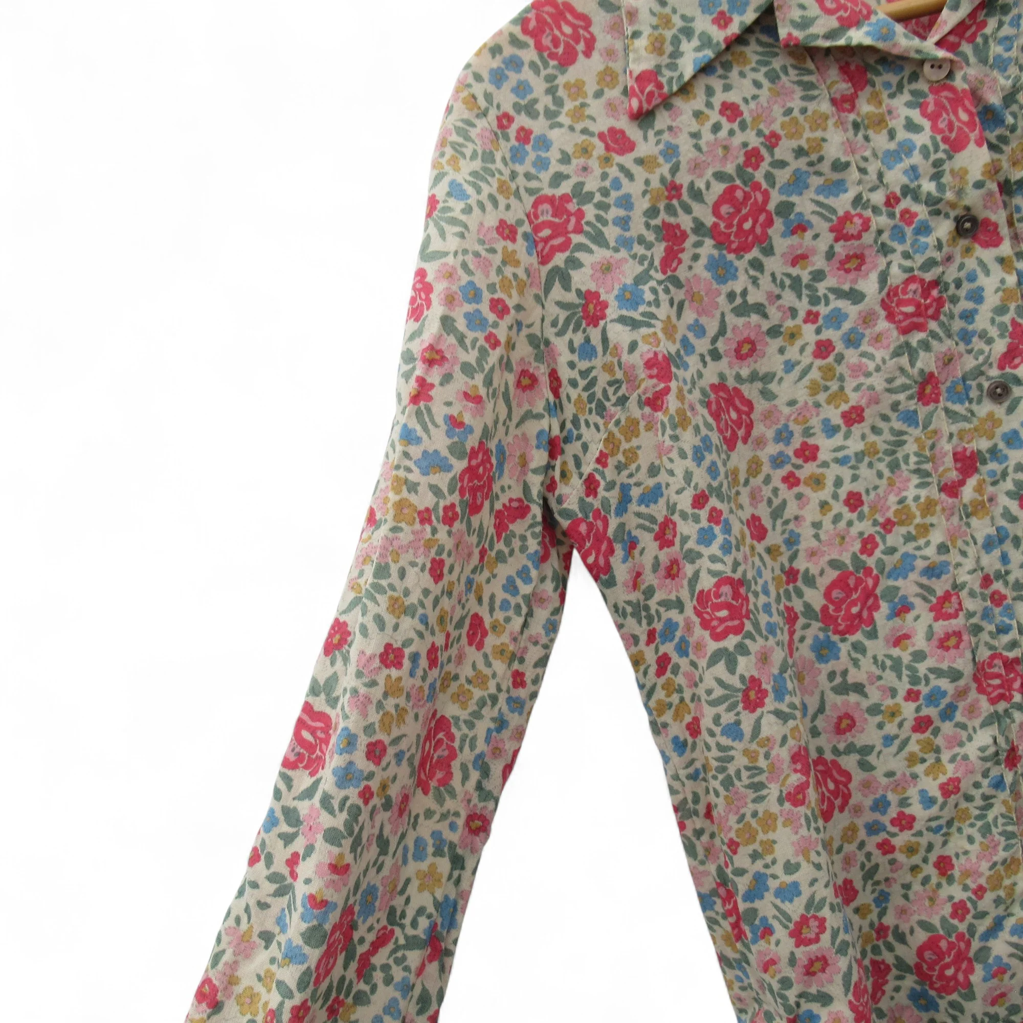 Anna Rose Vintage Shirt Floral UK 14 Multicoloured Womenswear | Pre-loved - Image 5