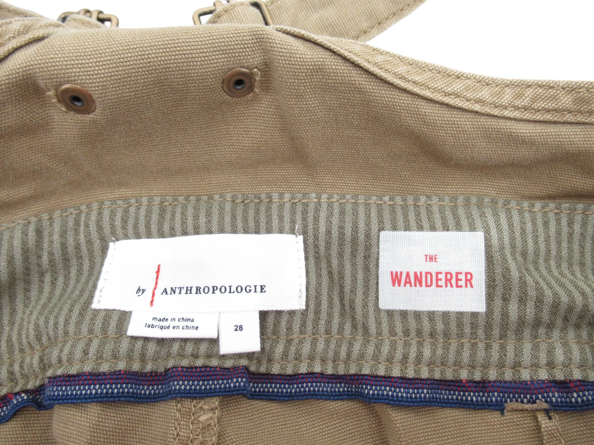 Anthropologie UK28 Brown Dungaree Cotton Blend Womenswear | Preloved - Image 5