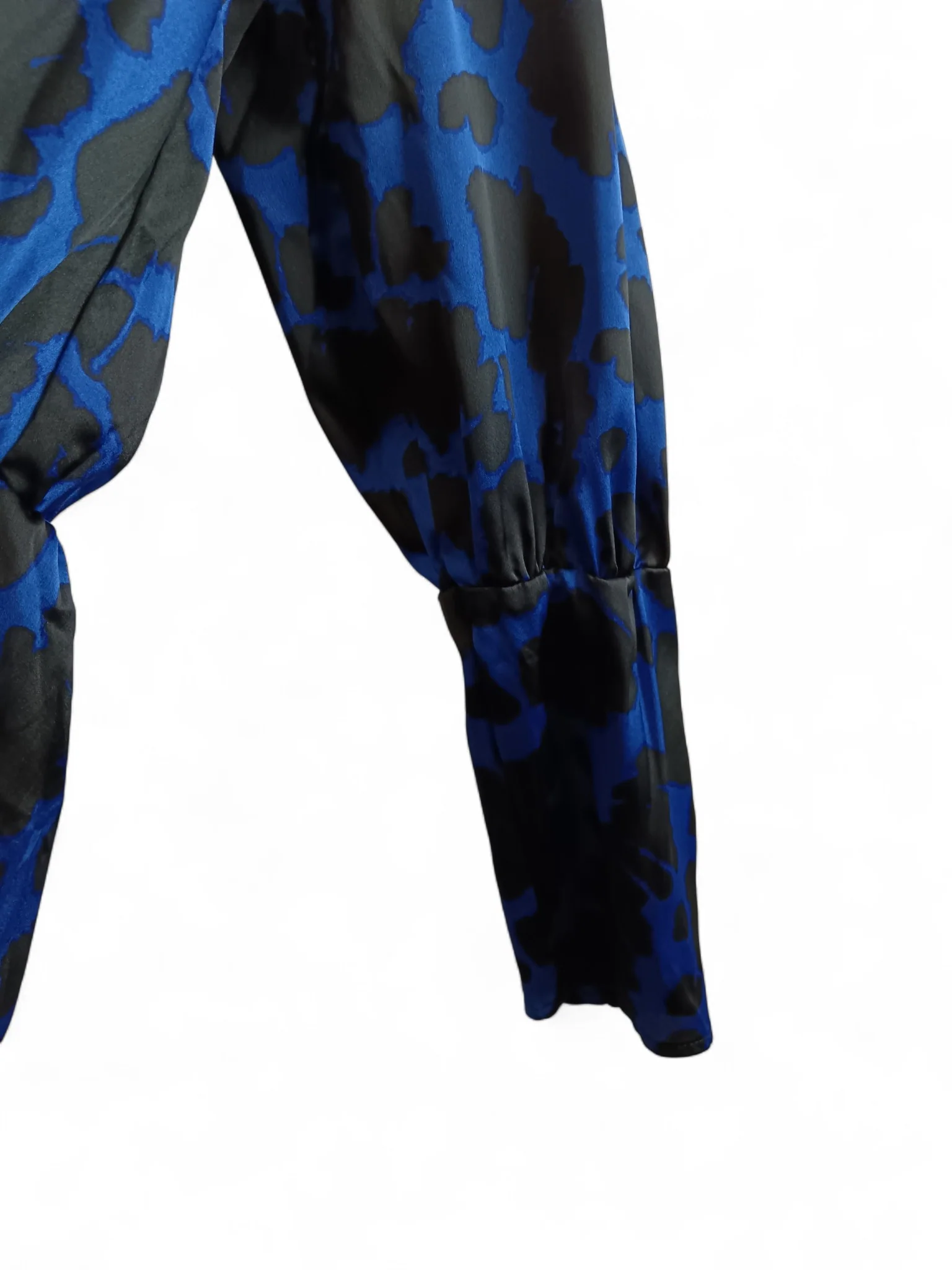 AX Paris Cobalt Blue Animal Print Satin Jumpsuit UK 12 - Tags On - Womenswear | Pre-loved - Image 6