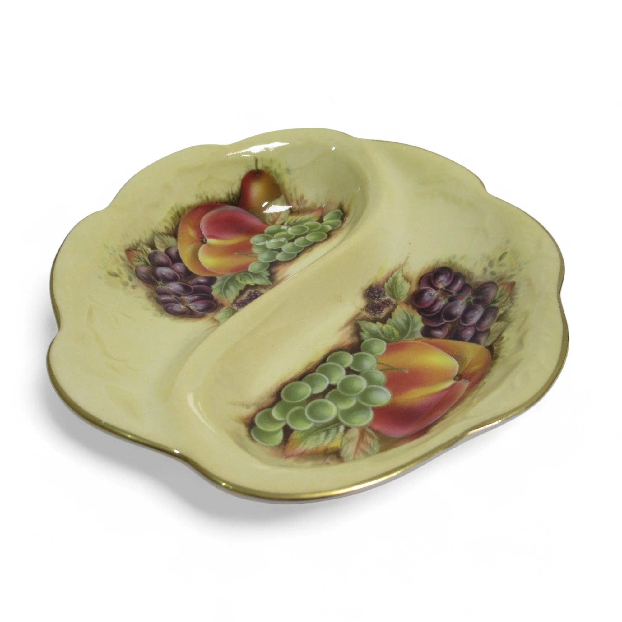 Aynsley Orchard Gold Bone China Sectioned Dish | Preloved - Image 2
