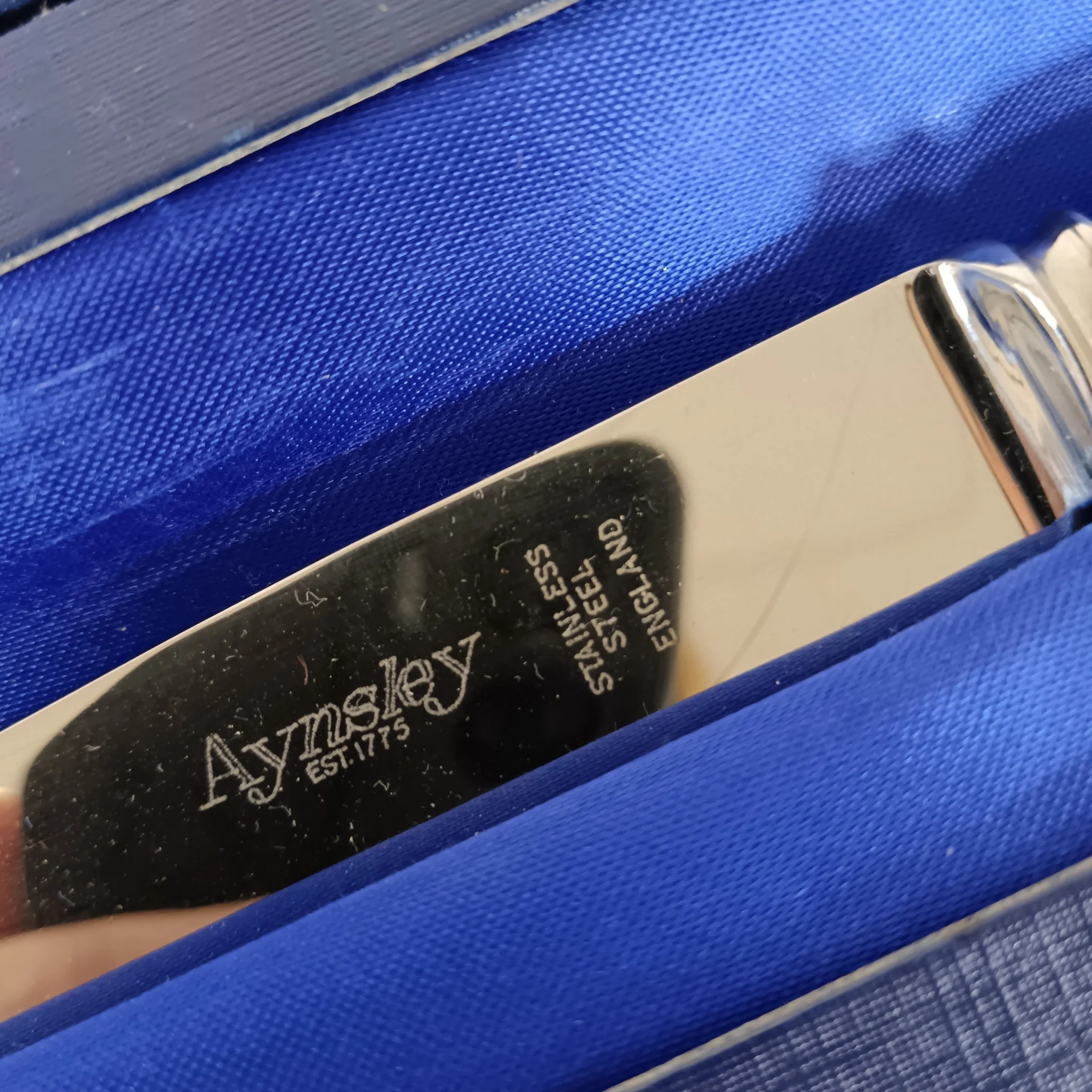 Aynsley Stainless Steel Cake Knife Floral Cottage Garden Design Boxed 25cm | Pre-loved - Image 6