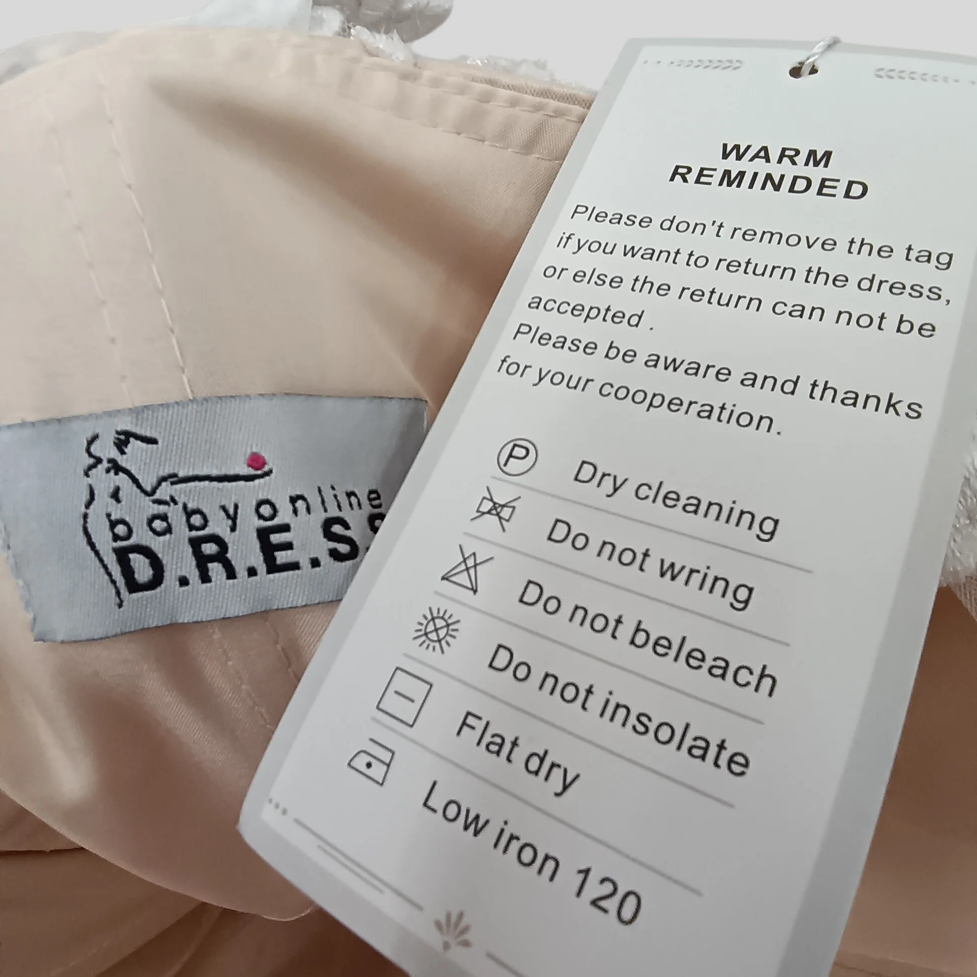 Babyonline Dress Hi-low Strappy Wedding Dress UK Medium  -Tags On - Womenswear | Pre-loved - Image 6