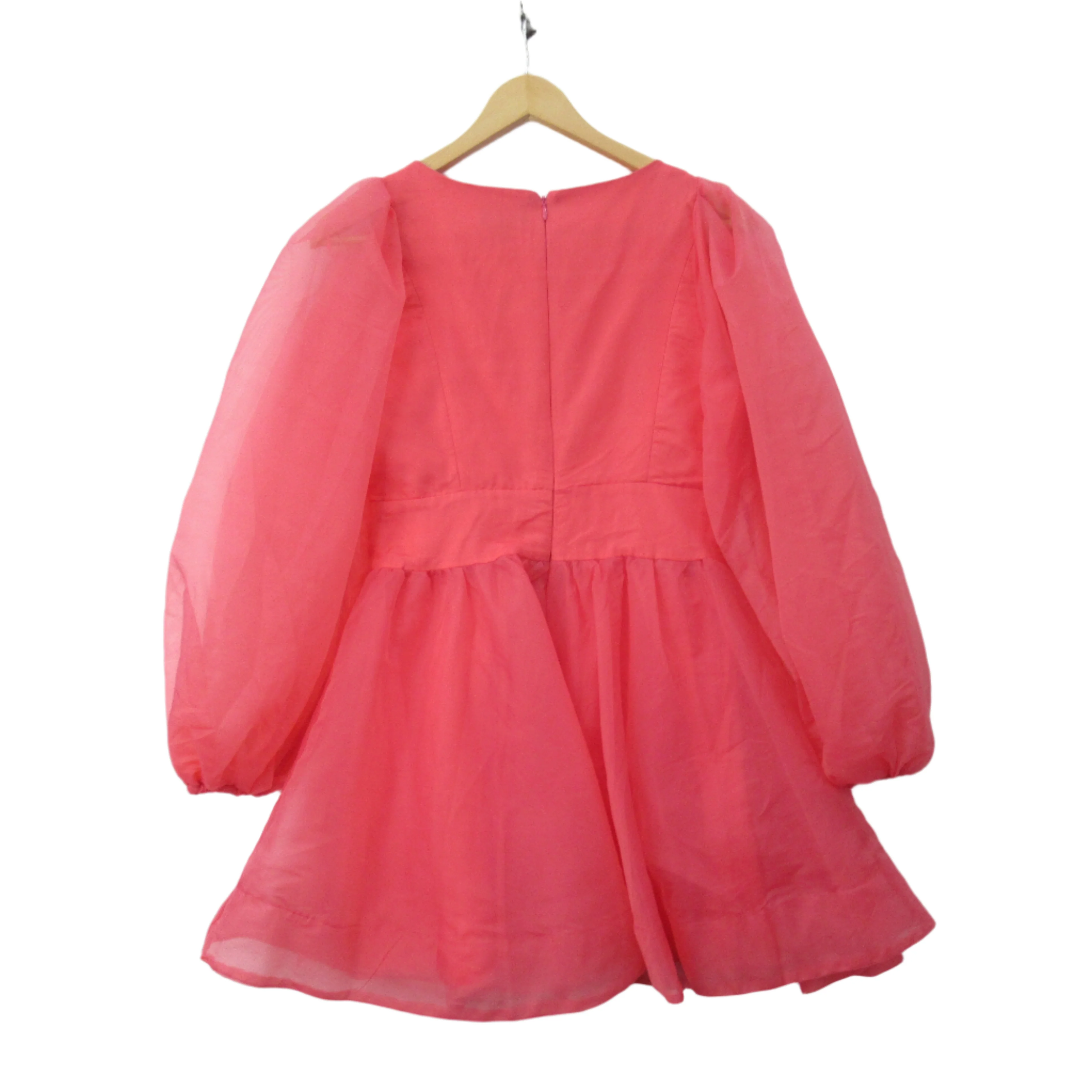 Bardot Organza Mini Dress Pink UK 10 Womenswear | Pre-loved - Image 3