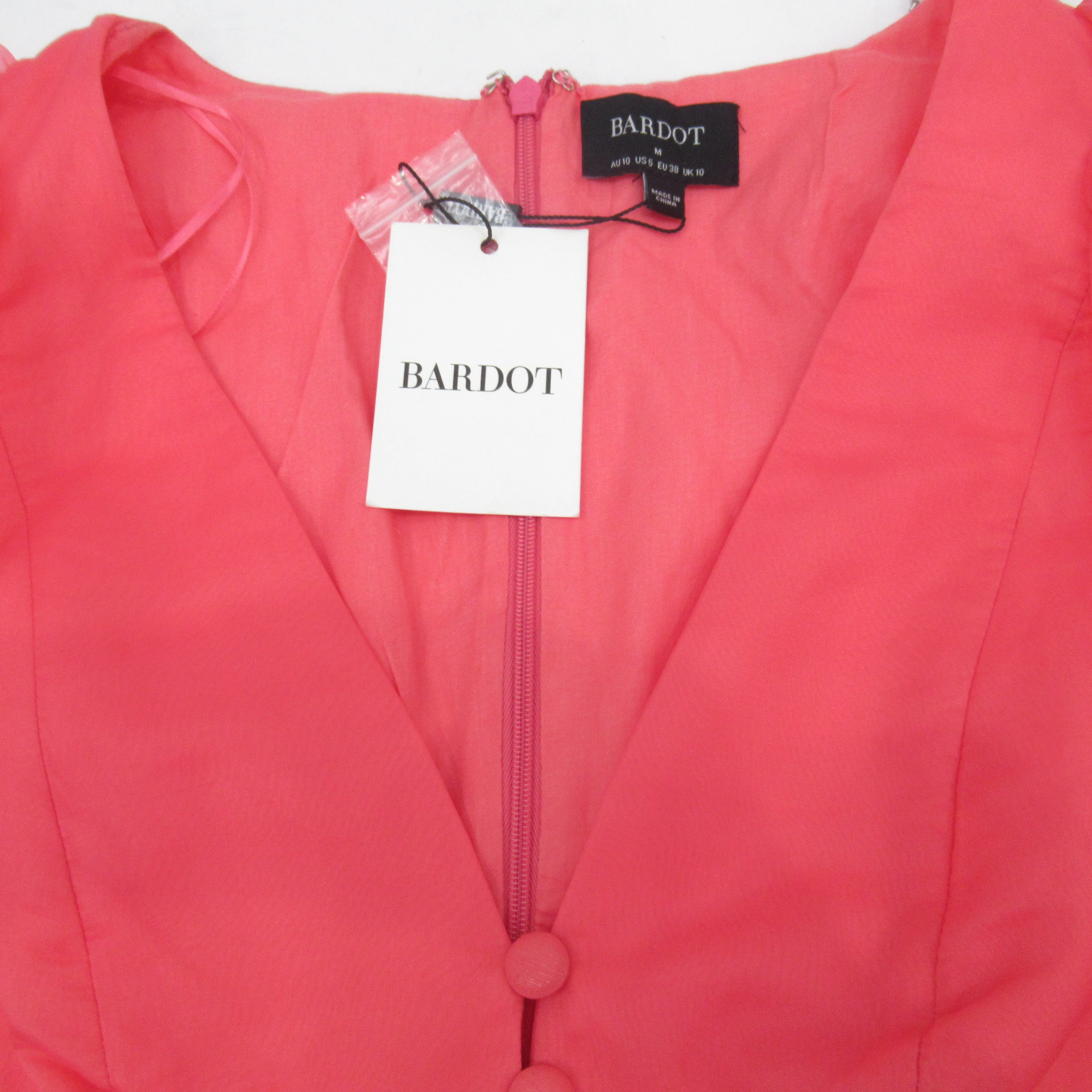 Bardot Organza Mini Dress Pink UK 10 Womenswear | Pre-loved - Image 5
