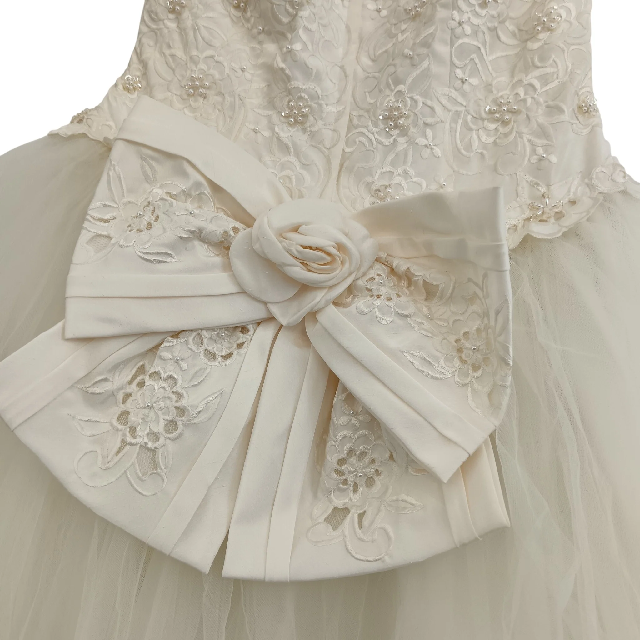 Beautiful Benjamin Roberts Hi-low Wedding Ivory Dress UK Medium Womenswear | Pre-loved - Image 5