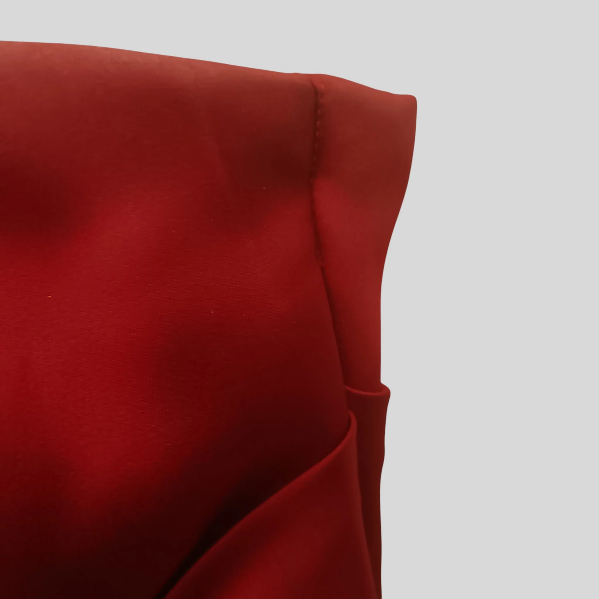 Belsoie Strapless Dark Red Satin Bridesmaid Dress UK 10  Womenswear | Pre-loved - Image 5