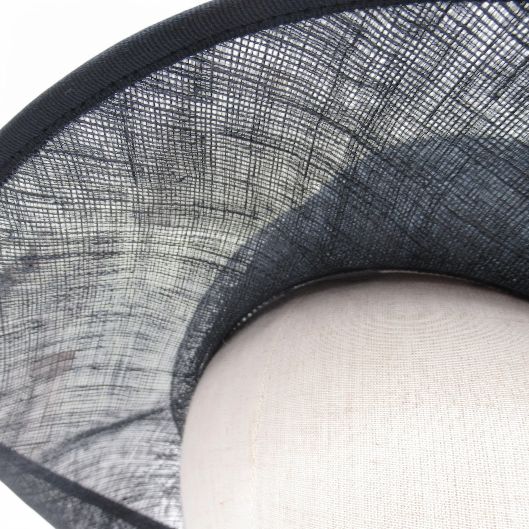 BHS Mother Of Bride Hat Navy Straw Vintage Womenswear | Pre-loved - Image 4