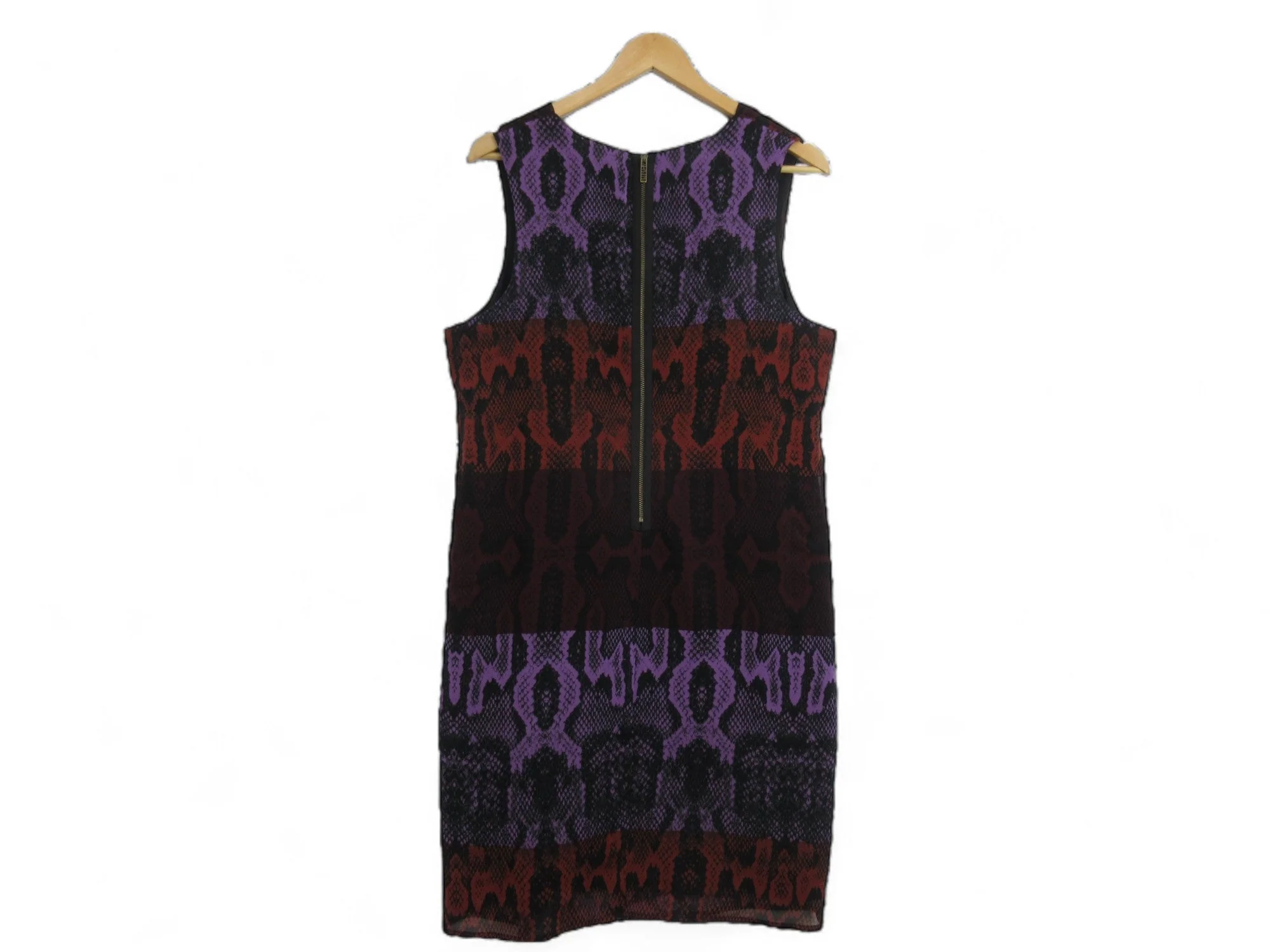 Biba UK 16 Multicoloured Snake Chiffon Dress Womenswear | Preloved - Image 3