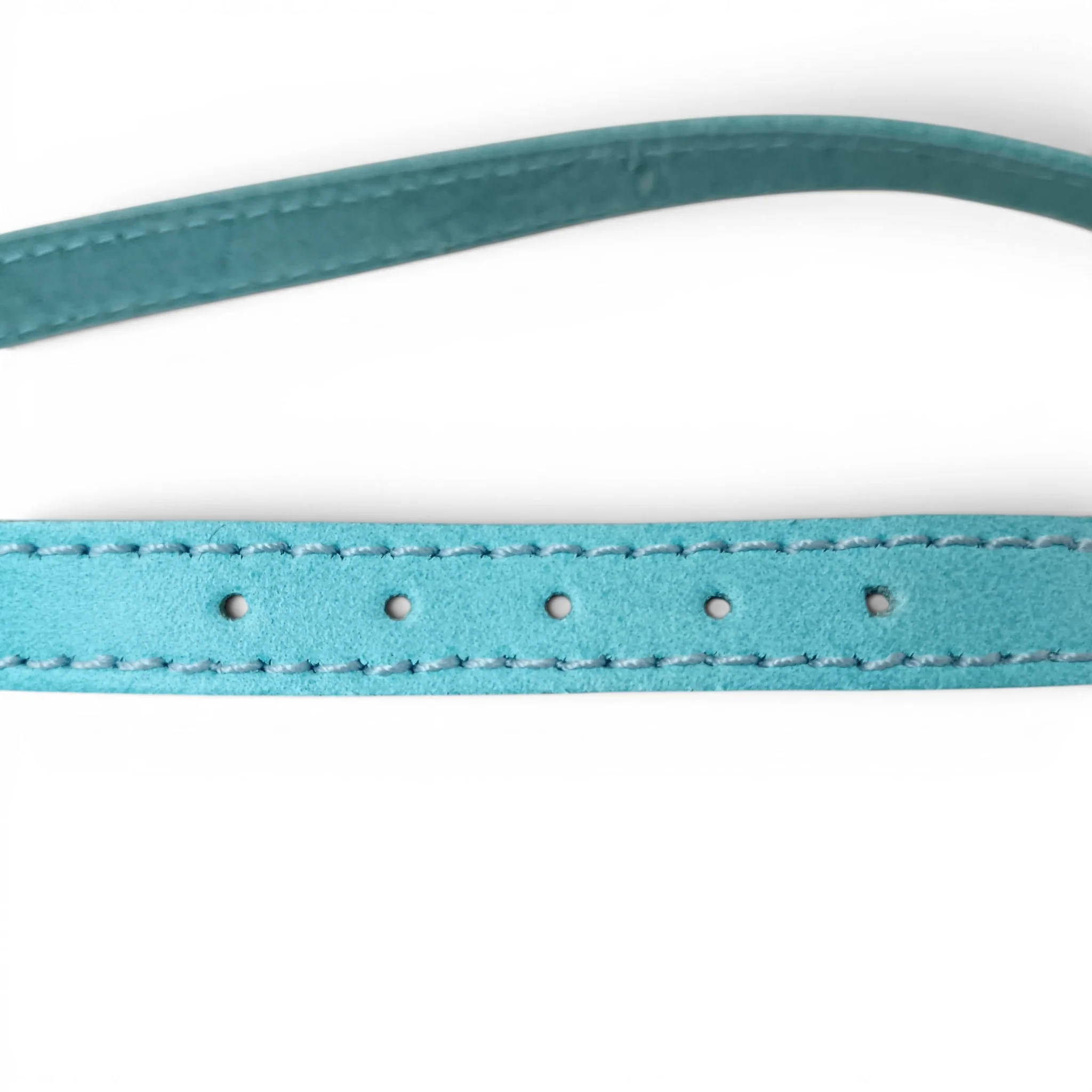 Blue Faux Leather Dog Collar 40cm | Pre-loved - Image 5