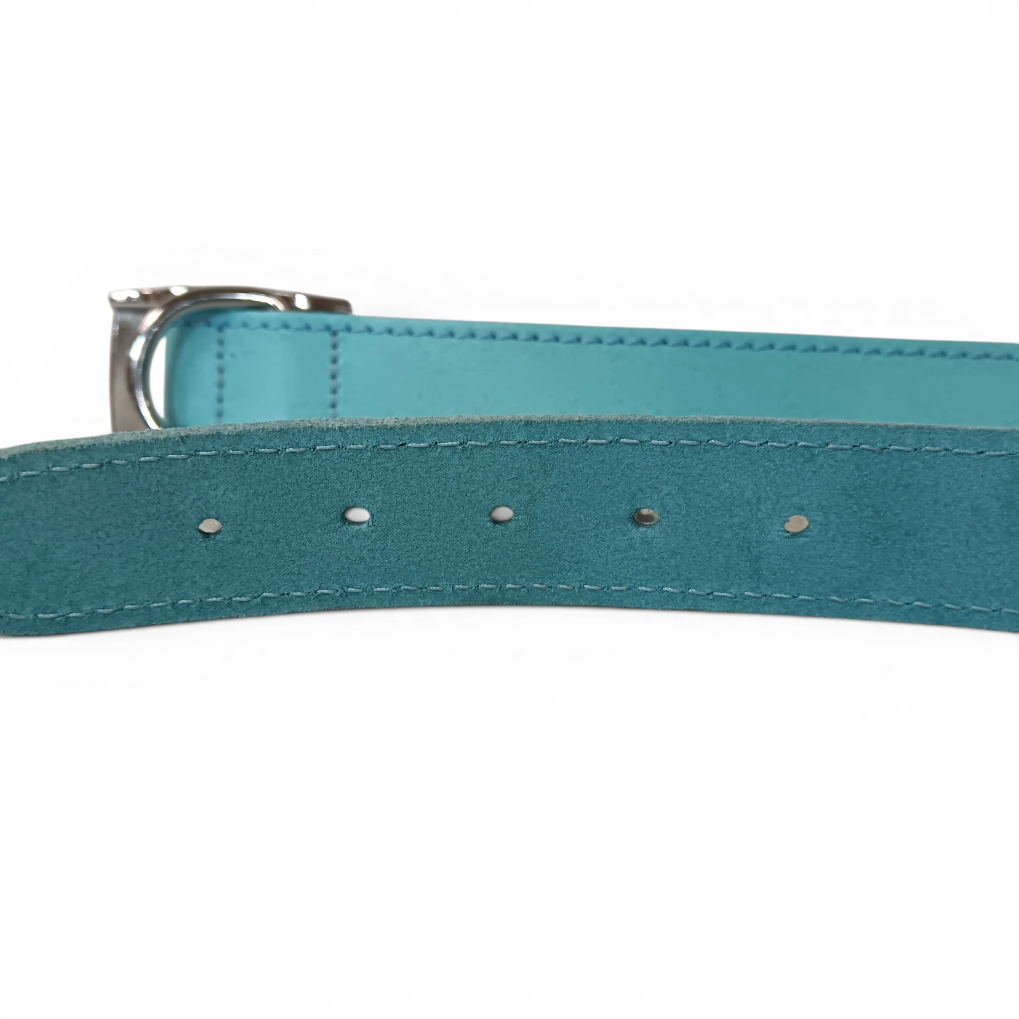 Blue Faux Leather Dog Collar 65cm | Pre-loved - Image 5