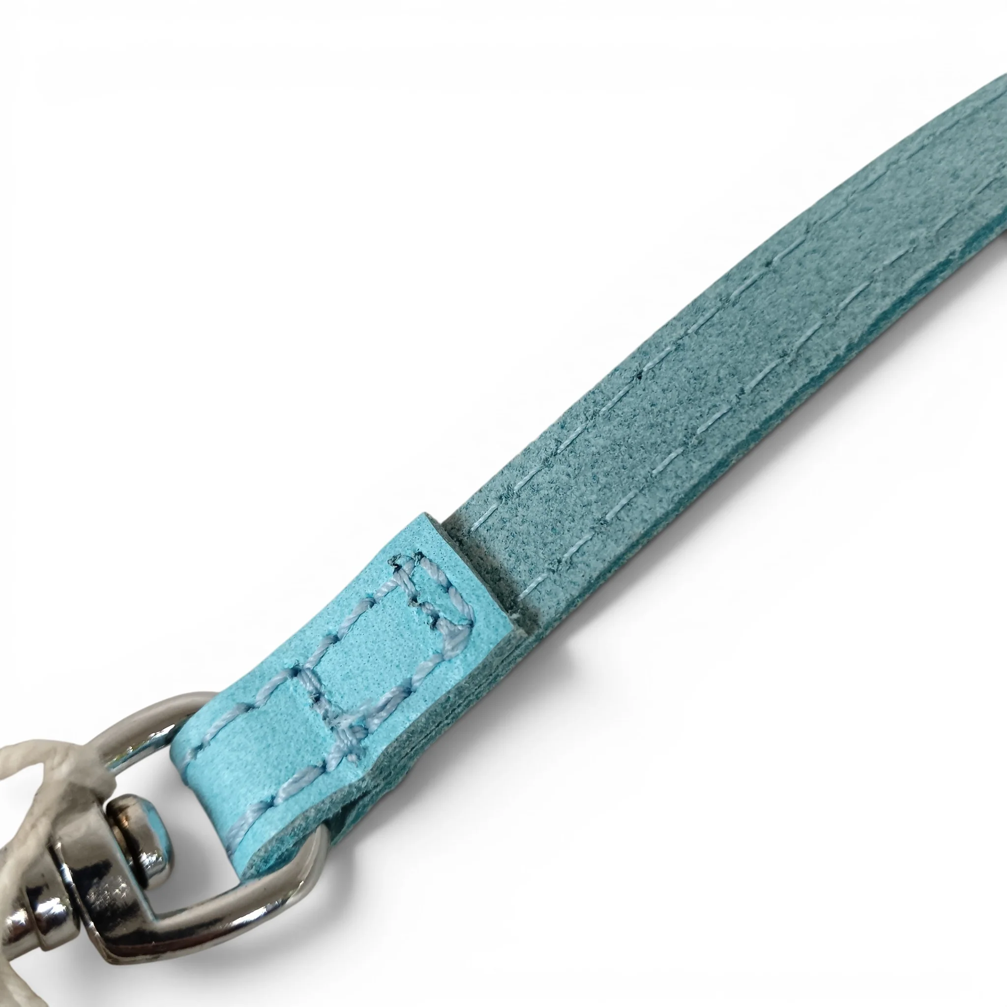 Blue Faux Leather Dog Lead 106cm | Pre-loved - Image 5
