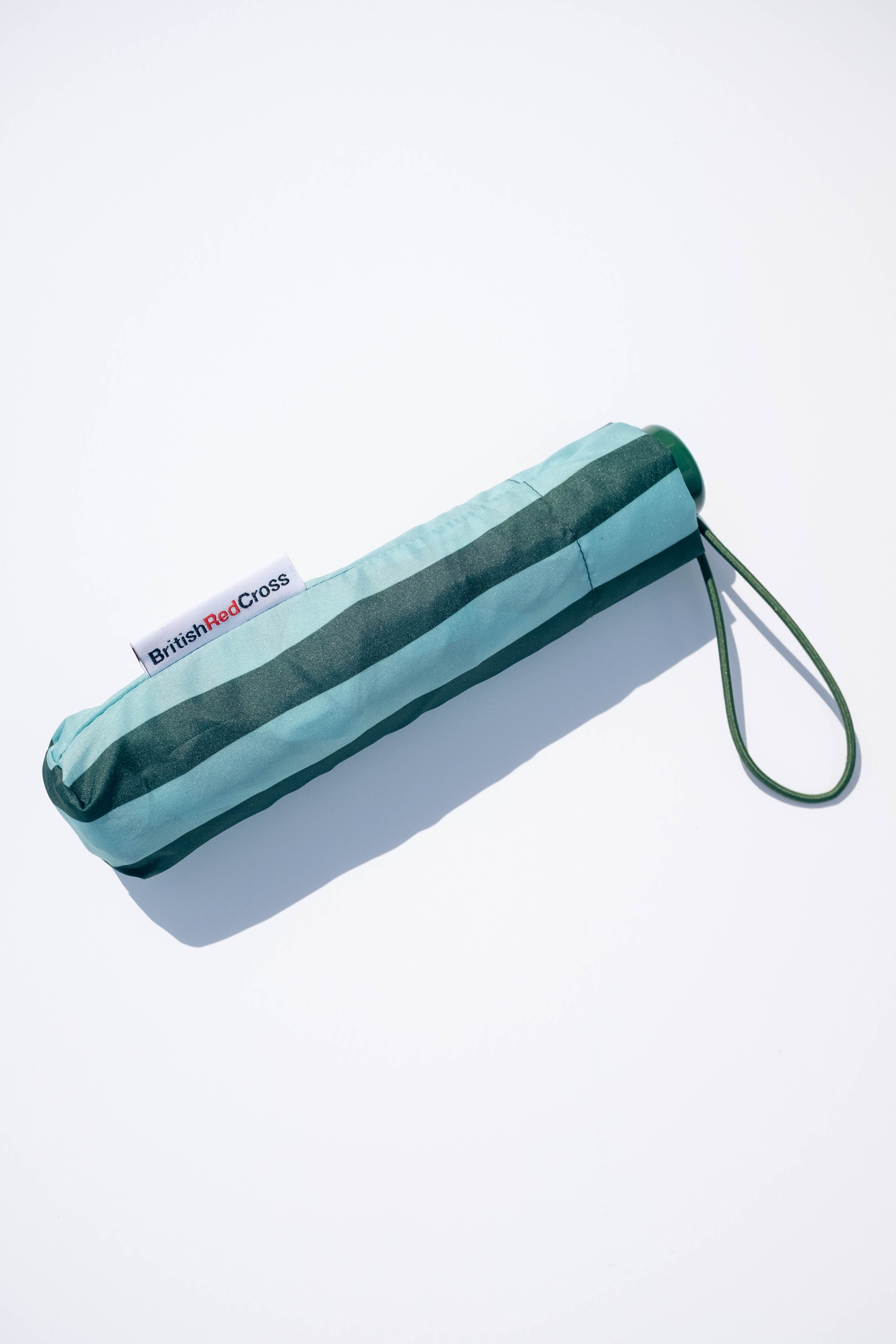 Blue/Green striped umbrella - Image 2