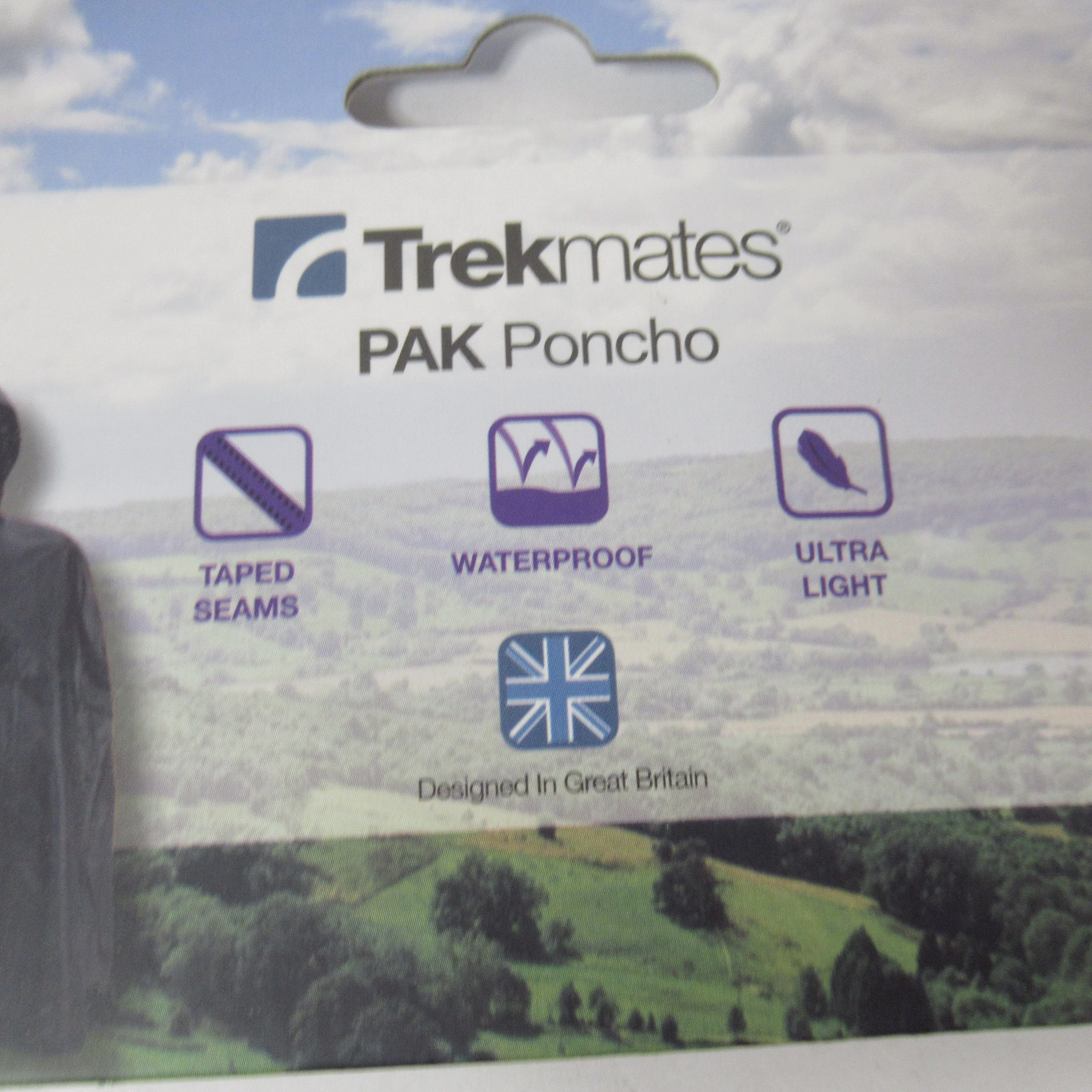 Trekmates PAK Poncho Black One-Size Waterproof Lightweight | Pre-loved - Image 4