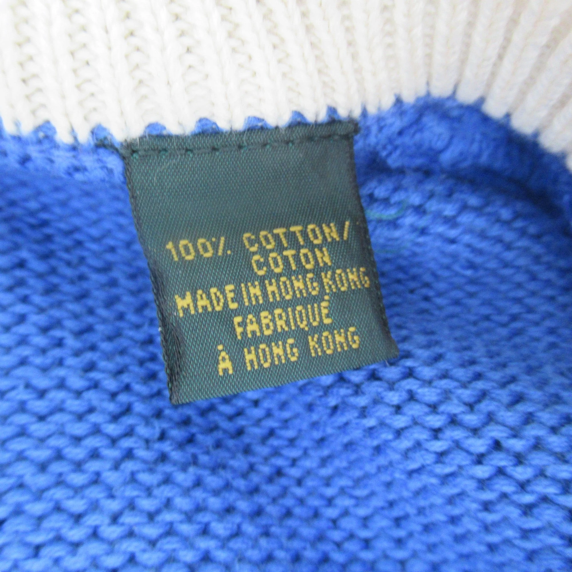 Bobby Jones Large Blue Tank Top Vintage Menswear | Preloved - Image 4