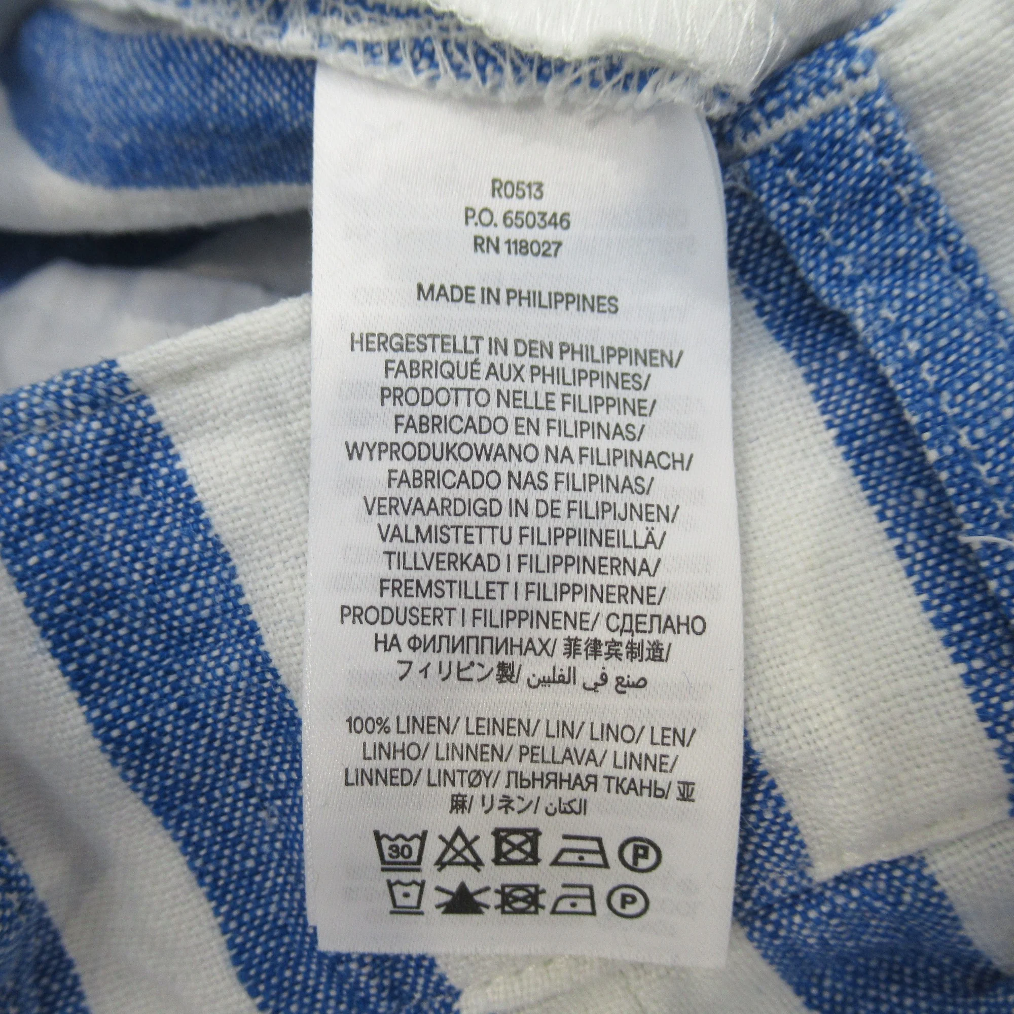 Boden Trousers UK 6P Blue White Striped Womenswear | Preloved - Image 6