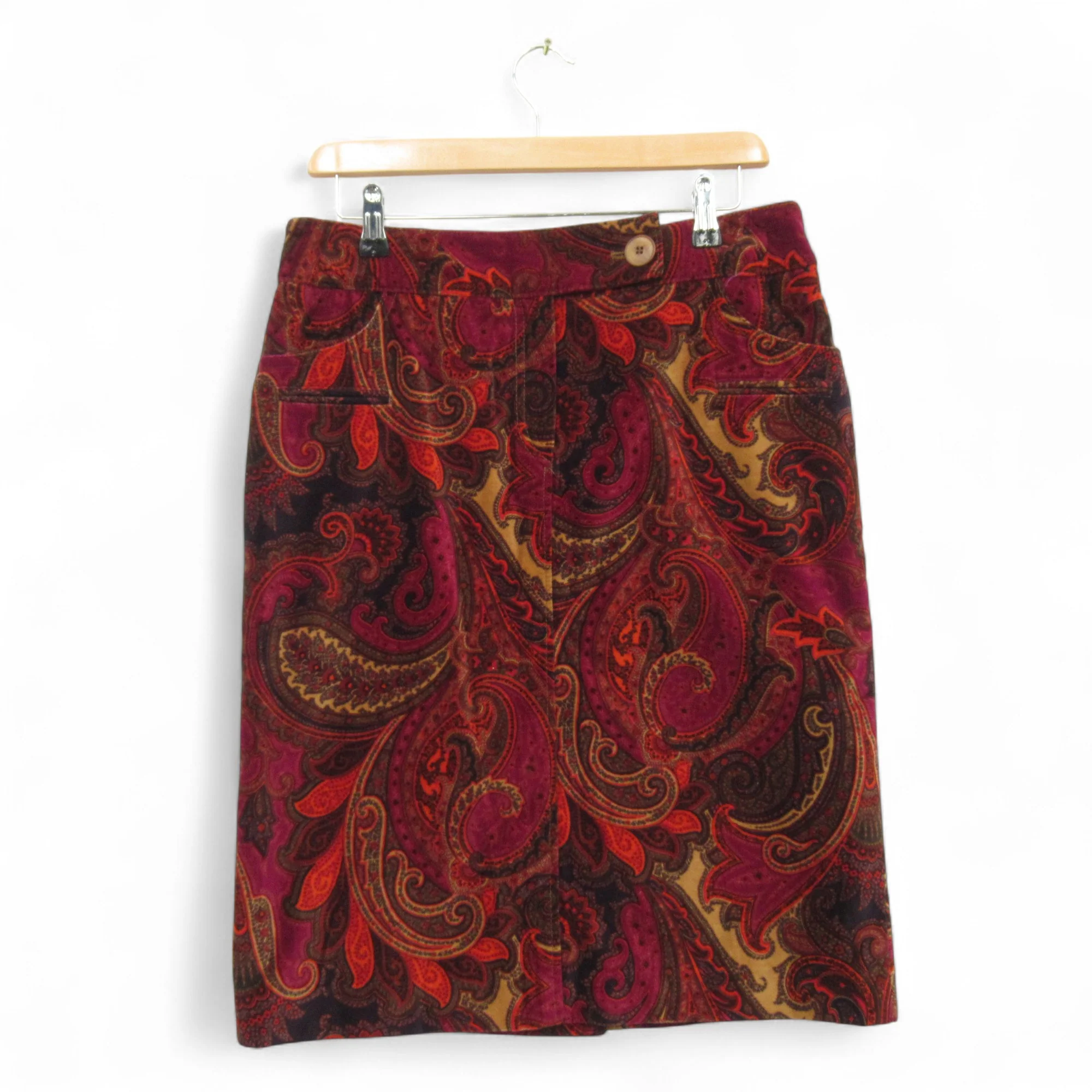 Bogner Vintage Paisley Skirt W30" Multicoloured Womenswear | Pre-loved