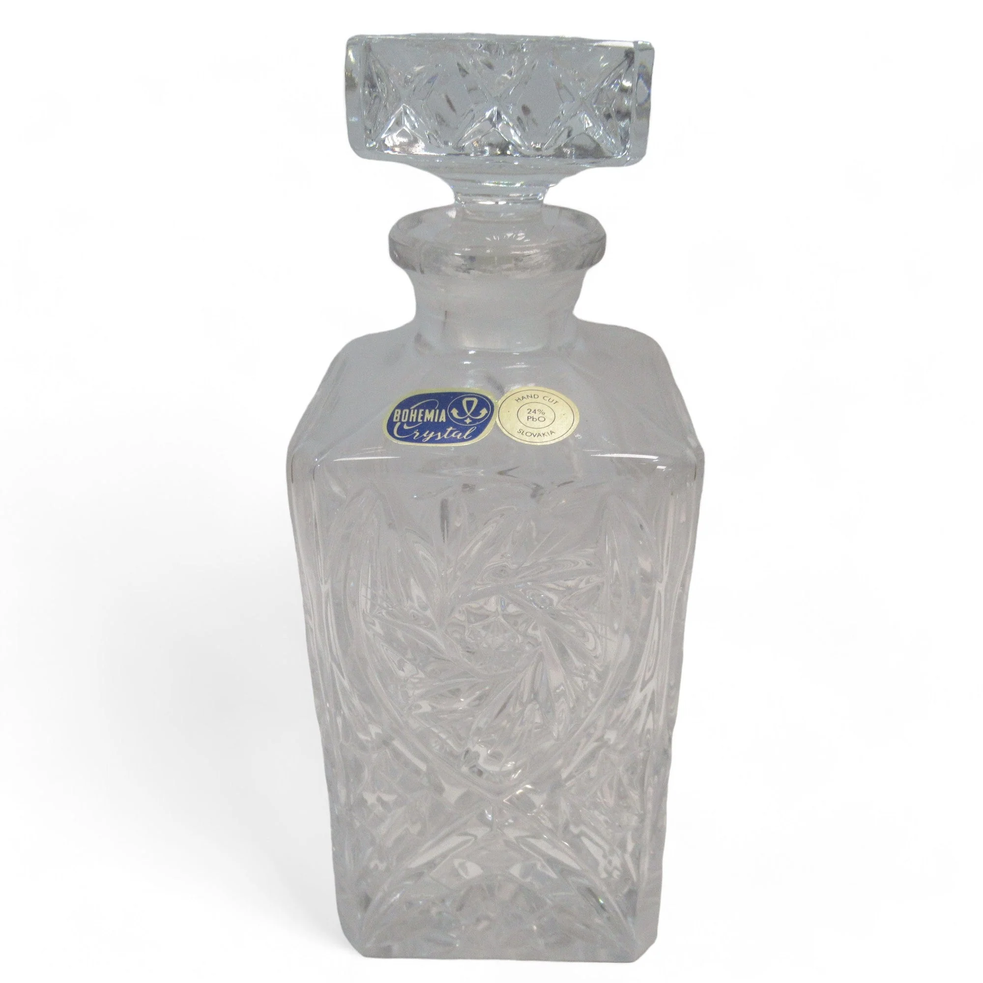 Bohemia Crystal Whisky Decanter Pinwheel Collection | Preloved - Image 2