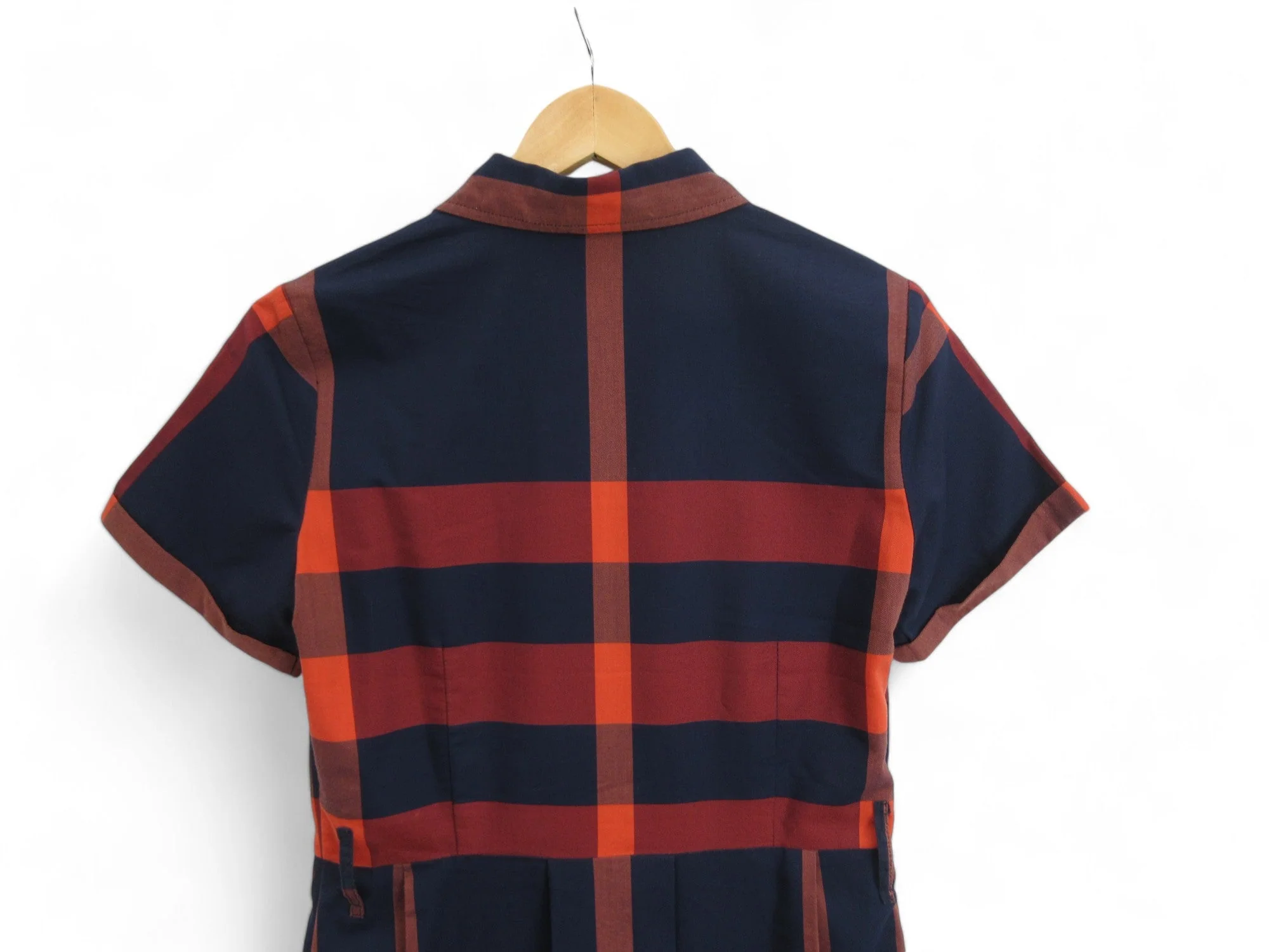 Brit UK 6 Blue Red Check Shirt Dress Womenswear | Preloved - Image 4