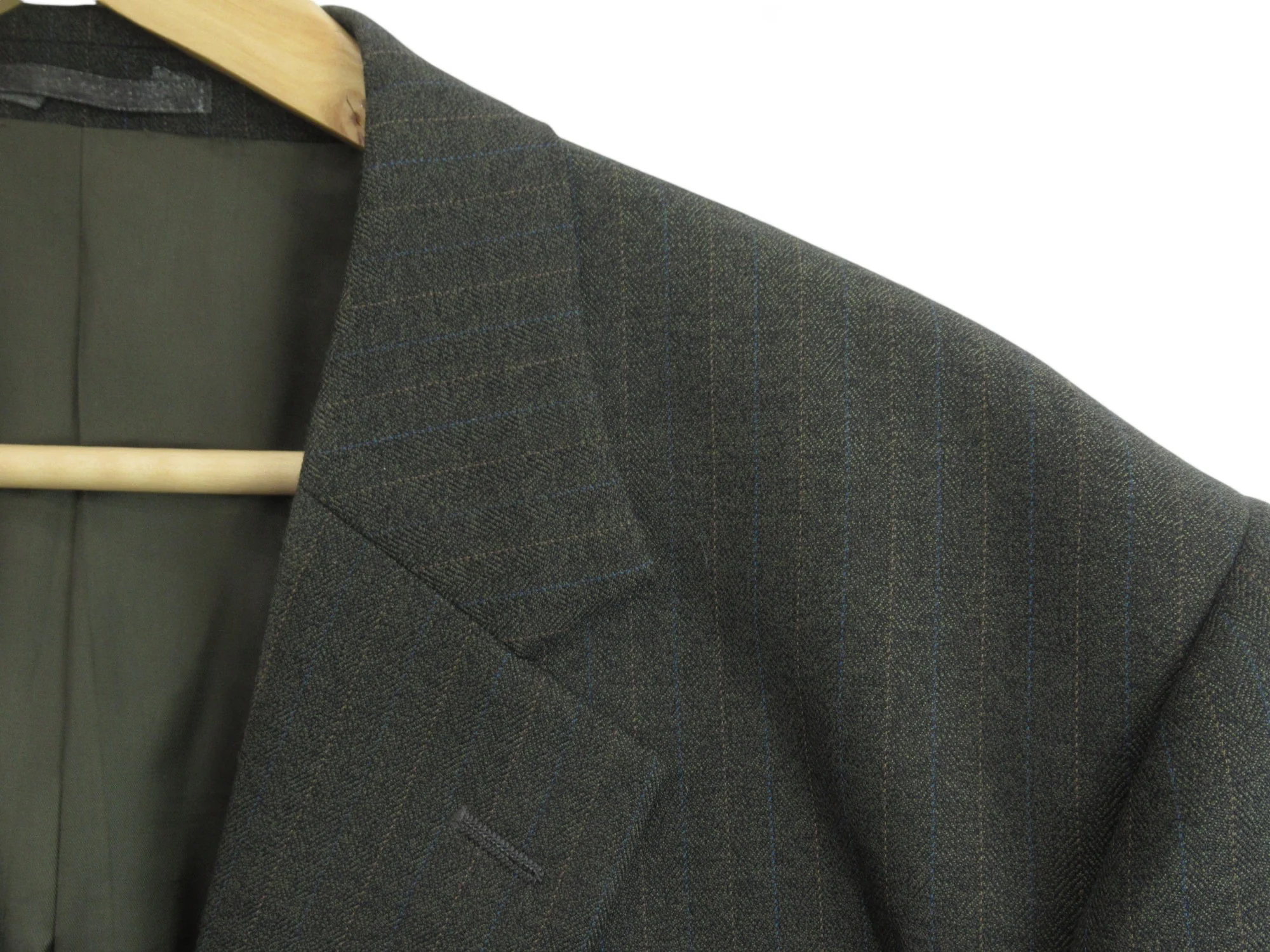 Brook Taverner 46R Green Suit Wool Blend Menswear | Preloved - Image 4