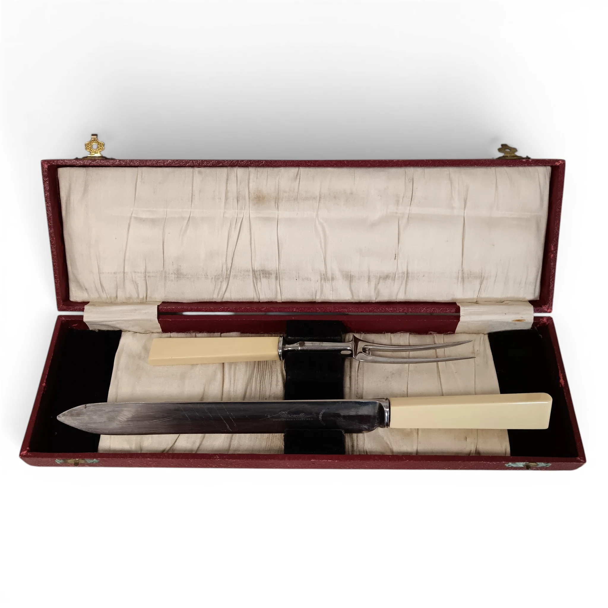 Browetts Two Piece Carving Cutlery Set Firth Stainless Birmingham & Sheffield | Pre-loved
