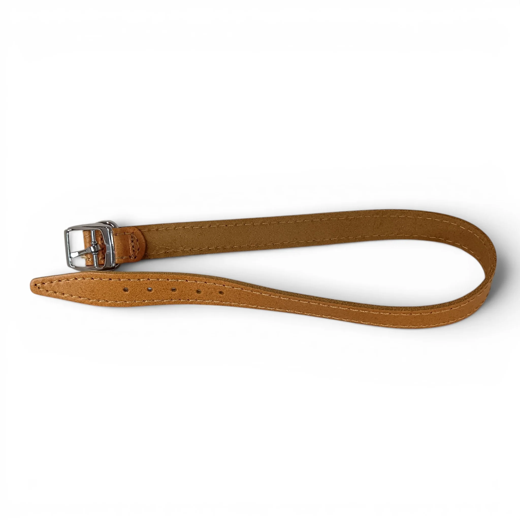 Brown Faux Leather Dog Collar 50cm | Pre-loved