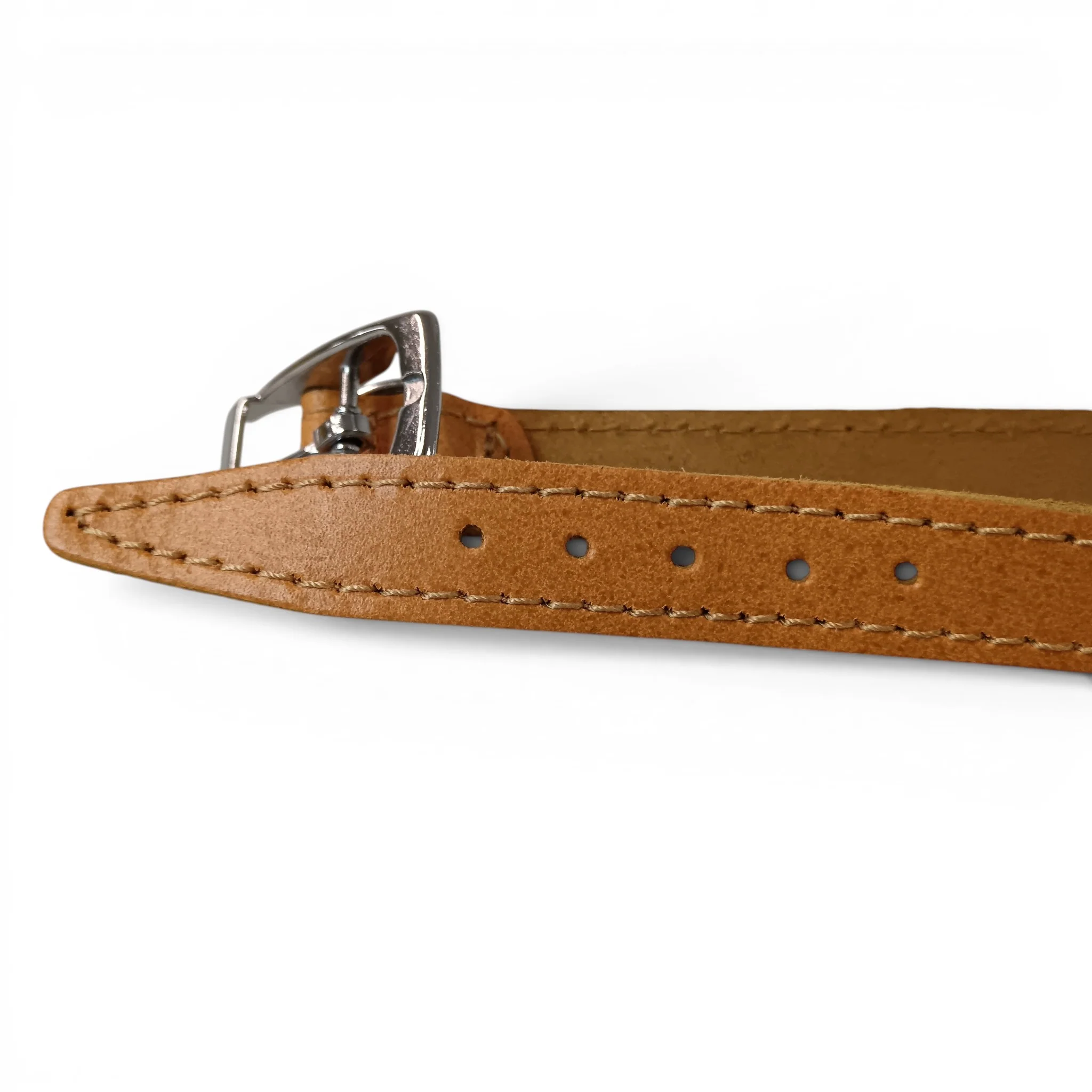 Brown Faux Leather Dog Collar 50cm | Pre-loved - Image 5