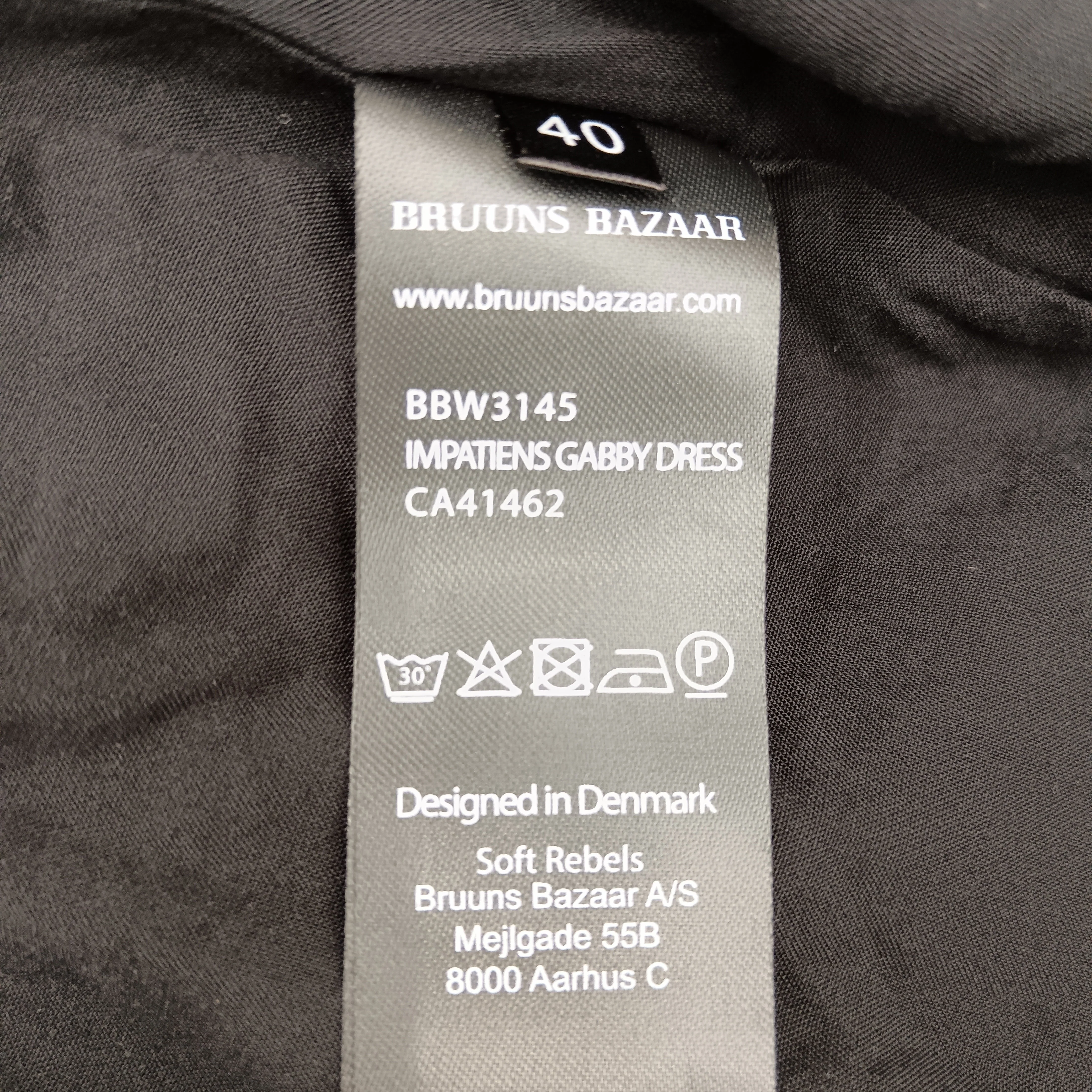 Bruuns Bazaar Black Dress UK 40 Womenswear | Pre-loved - Image 6