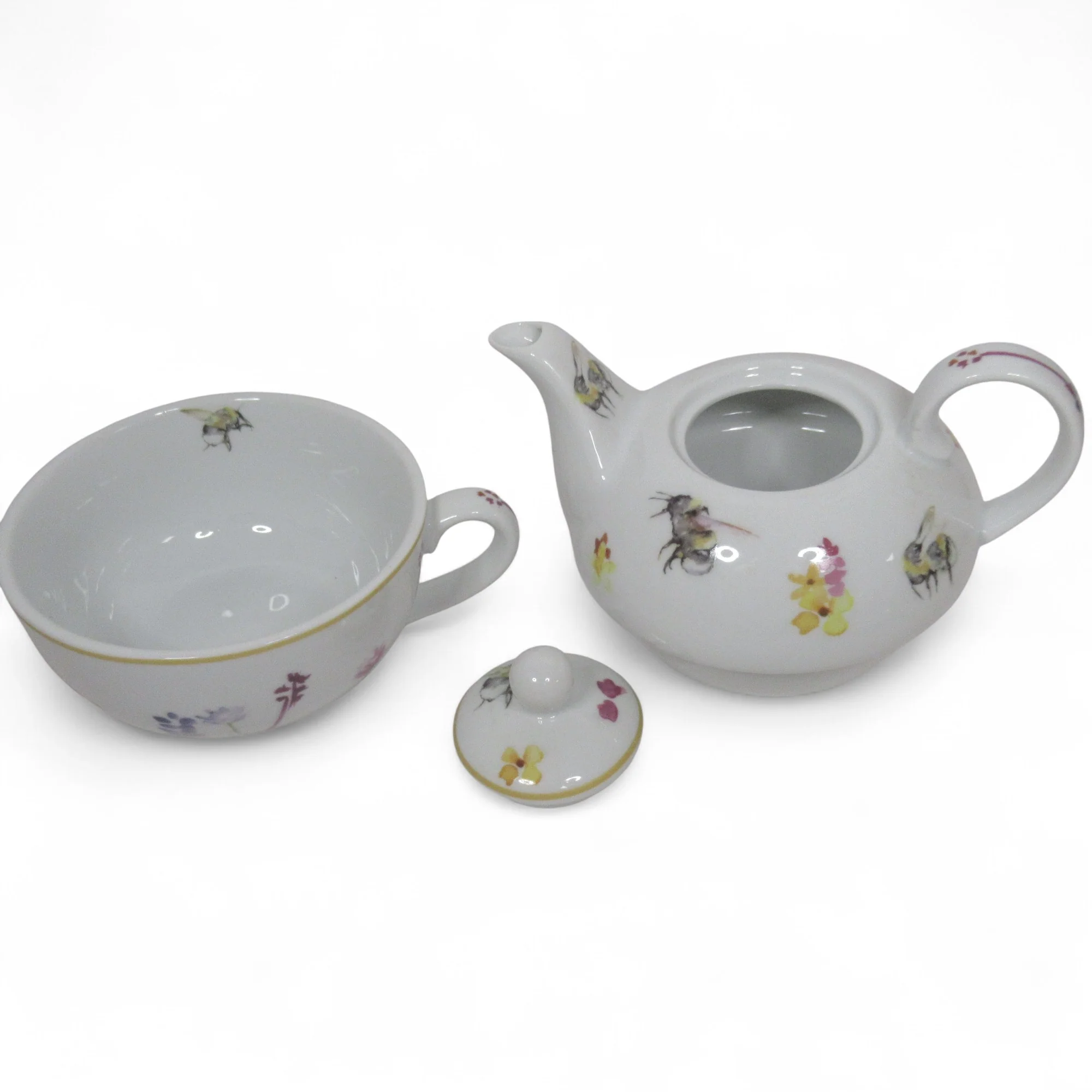 Busy Bees Tea for One Fine China The Leonardo Collection | Pre-loved - Image 5