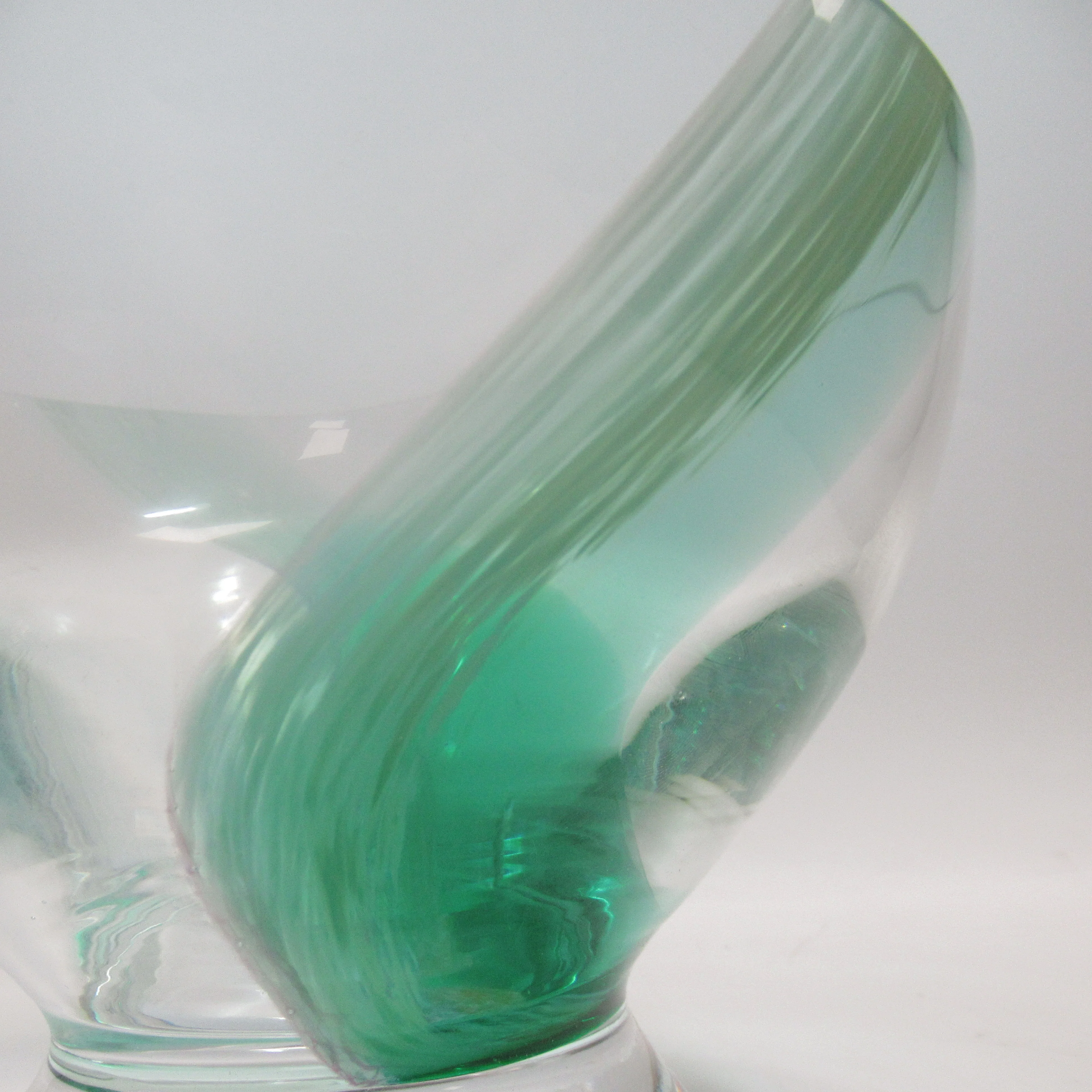 Caithness Scottish Glass Bowl Green Swirl Boxed Decorative | Preloved - Image 6
