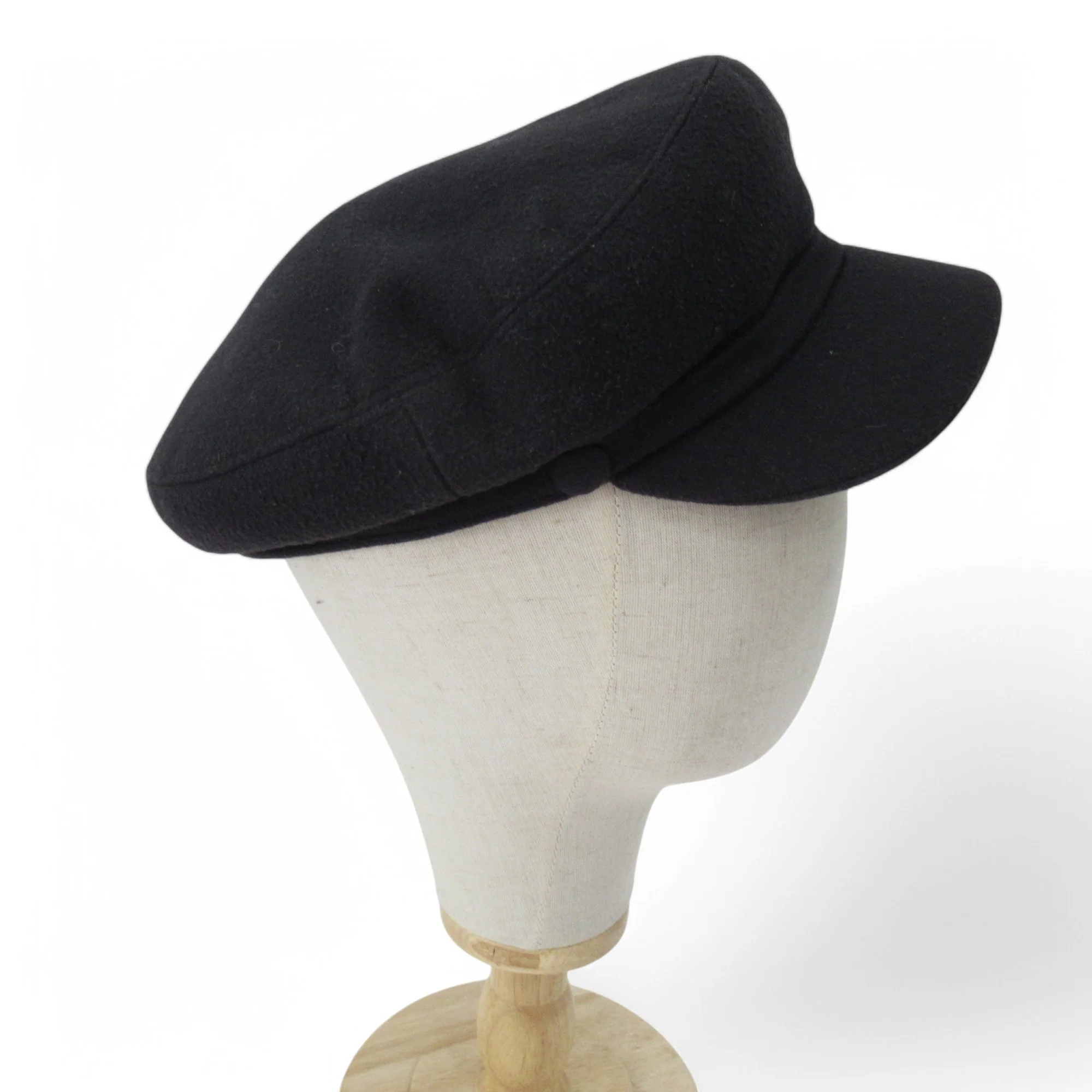 Cappelleria Melegari Vintage Peaky Cap Navy Menswear | Pre-loved - Image 4