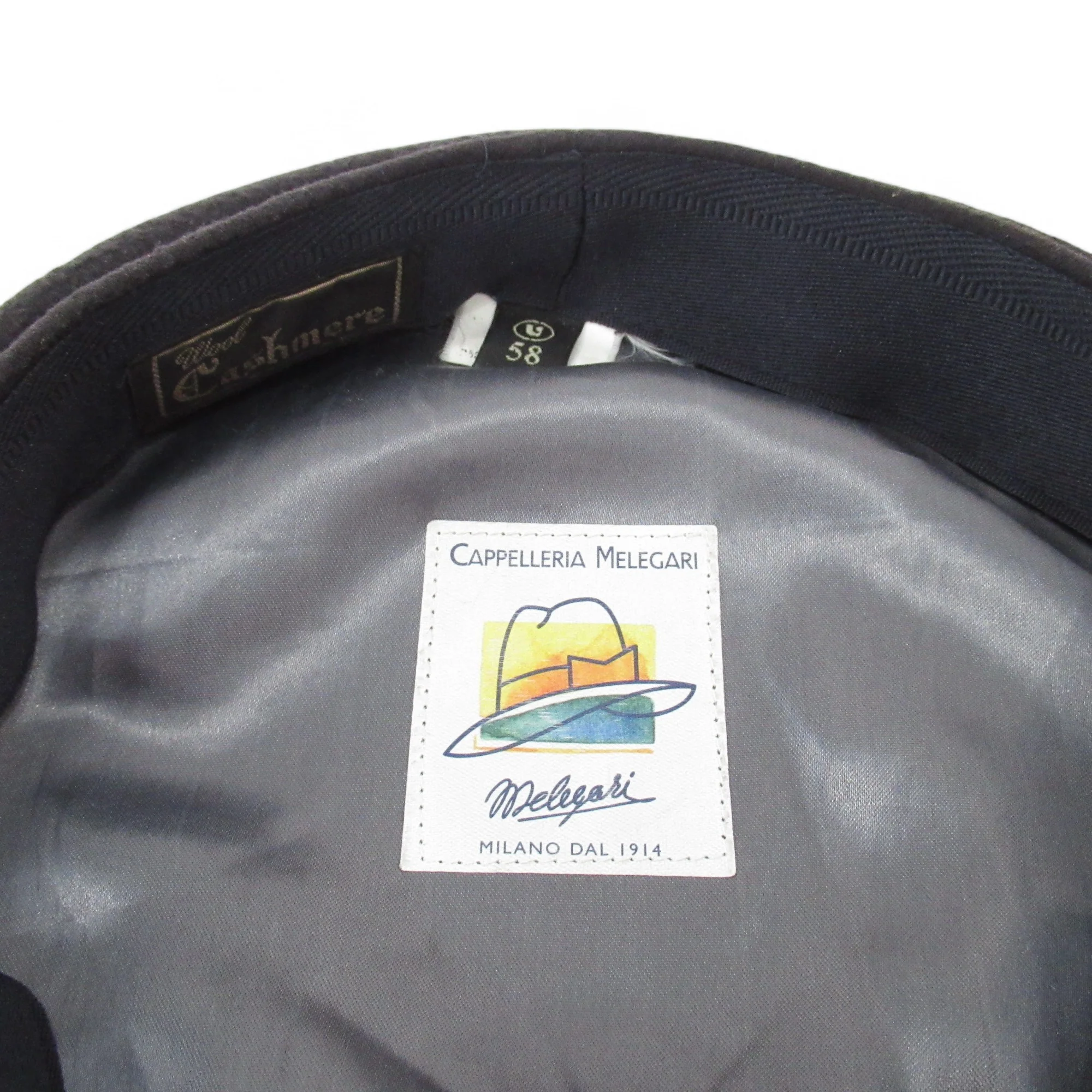 Cappelleria Melegari Vintage Peaky Cap Navy Menswear | Pre-loved - Image 5