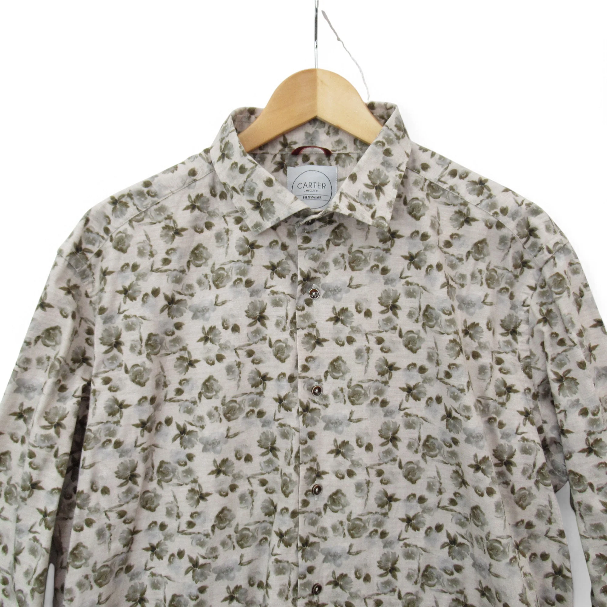 Carter Esquire Vintage Shirt XXL Floral Menswear | Pre-loved - Image 2