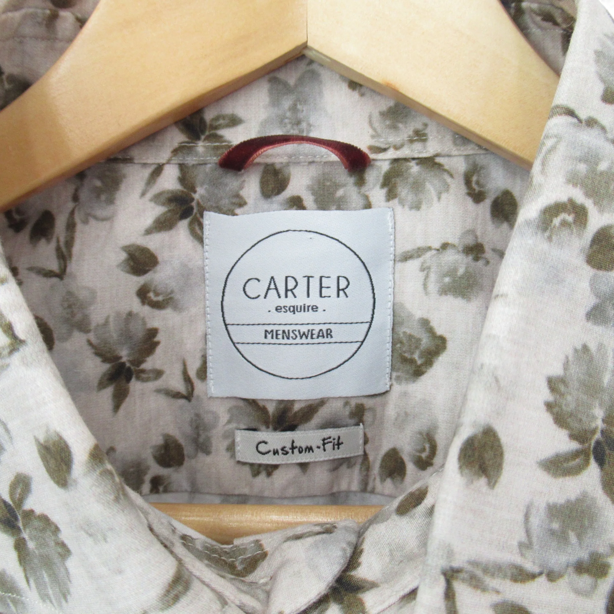 Carter Esquire Vintage Shirt XXL Floral Menswear | Pre-loved - Image 3
