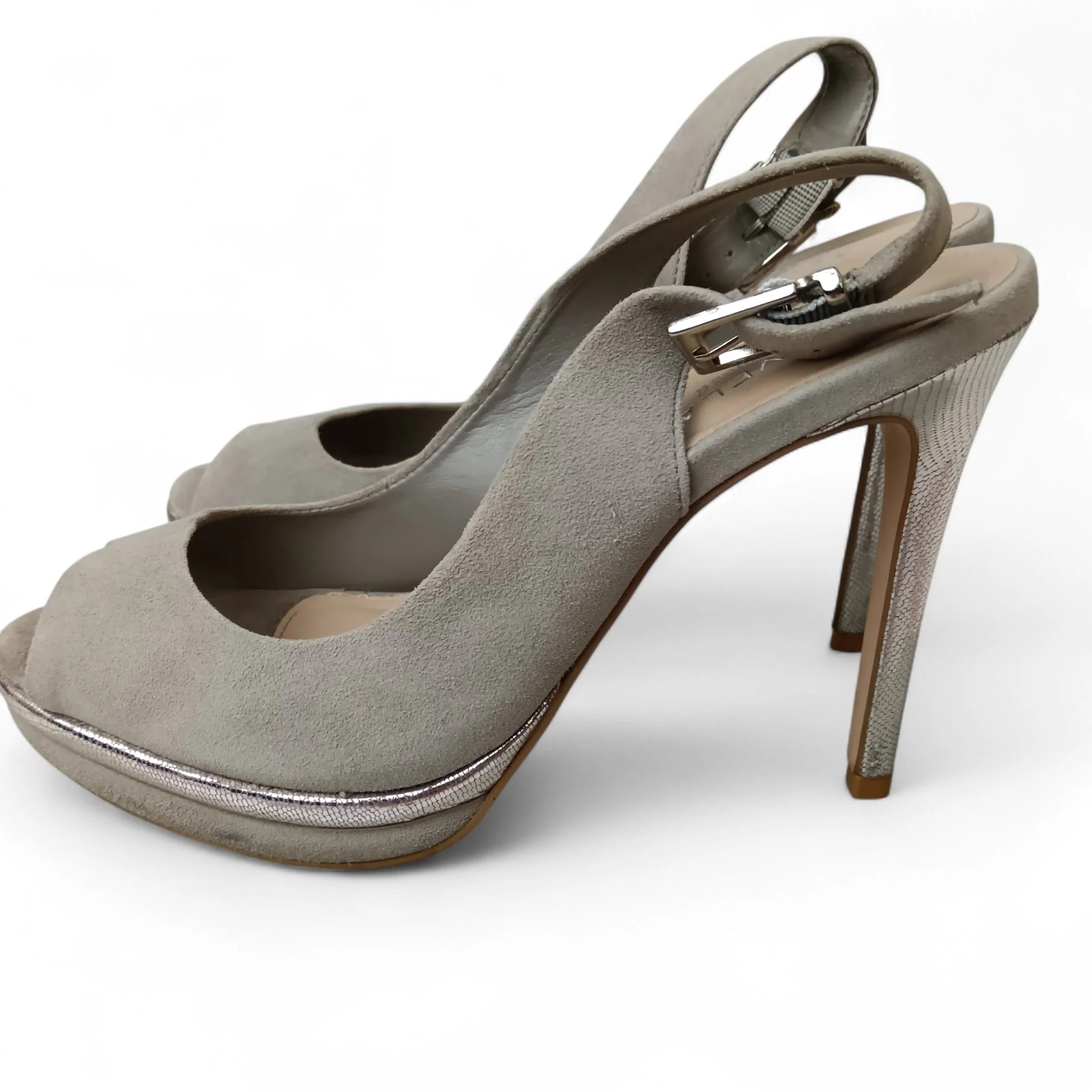 Carvela by Kurt Geiger Grey Suede Heels UK 6 Womenswear | Pre-loved - Image 2