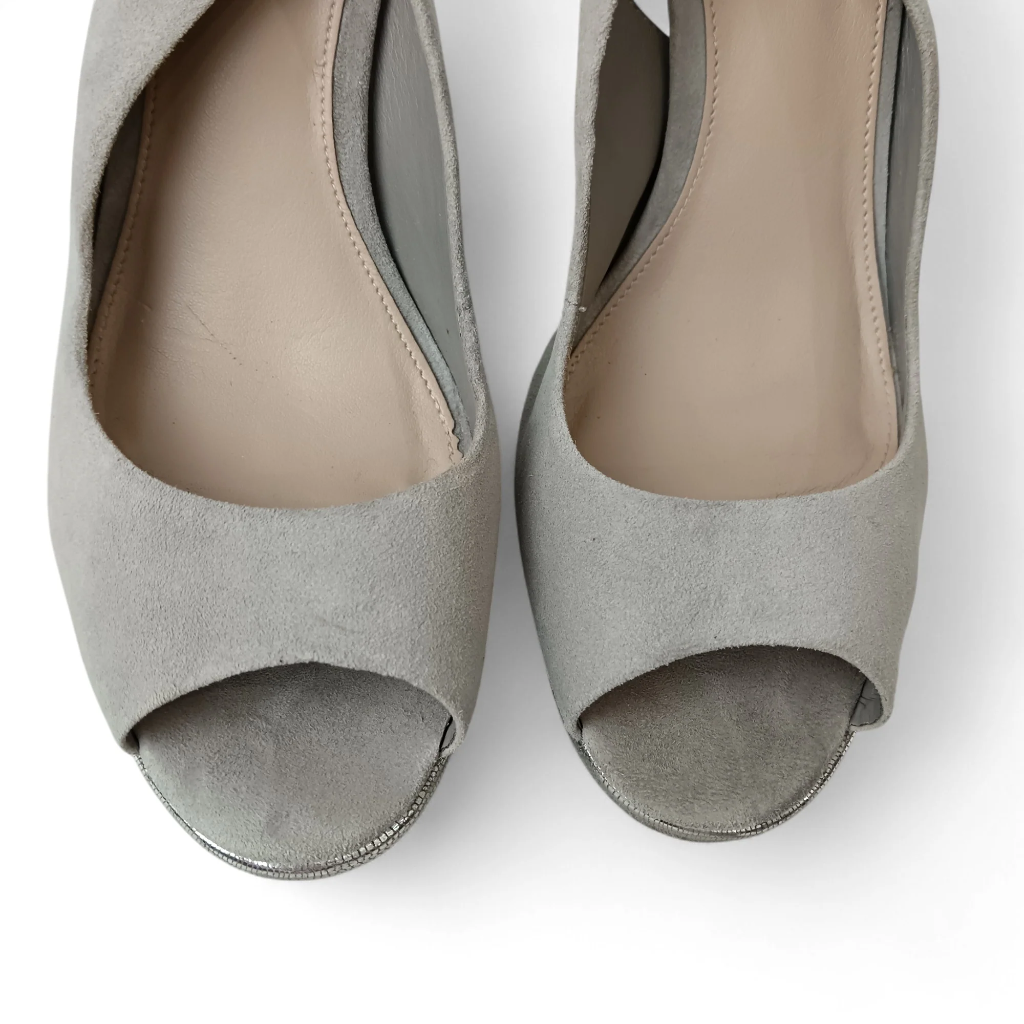 Carvela by Kurt Geiger Grey Suede Heels UK 6 Womenswear | Pre-loved - Image 3