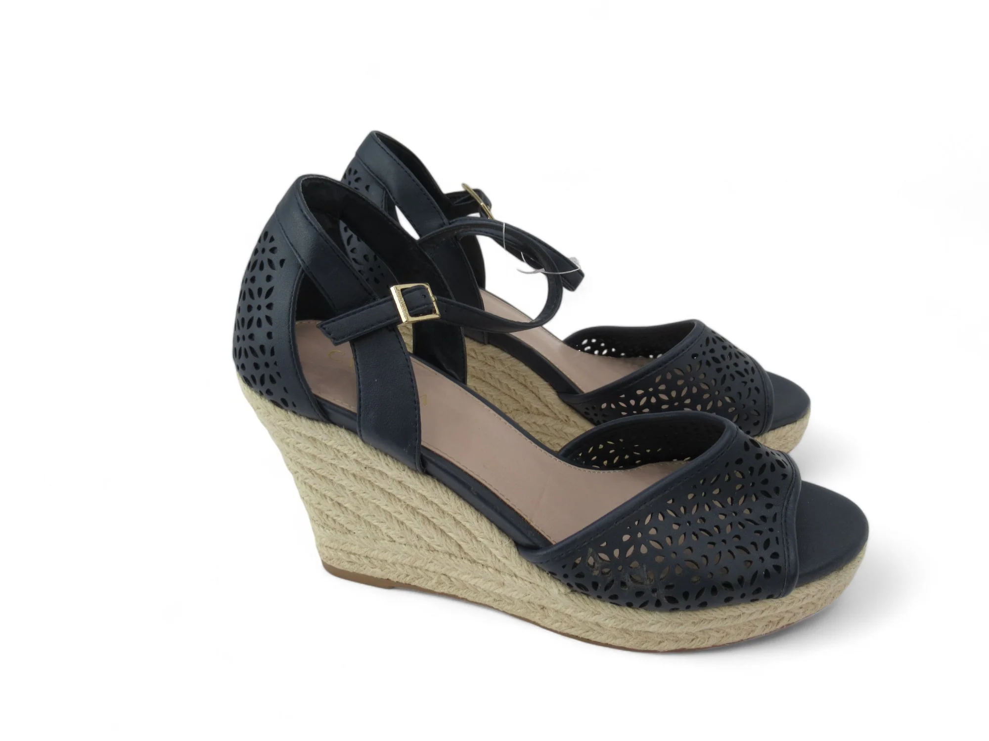 Carvela UK 4 Black Wedge Heel Sandals Womenswear | Preloved - Image 6