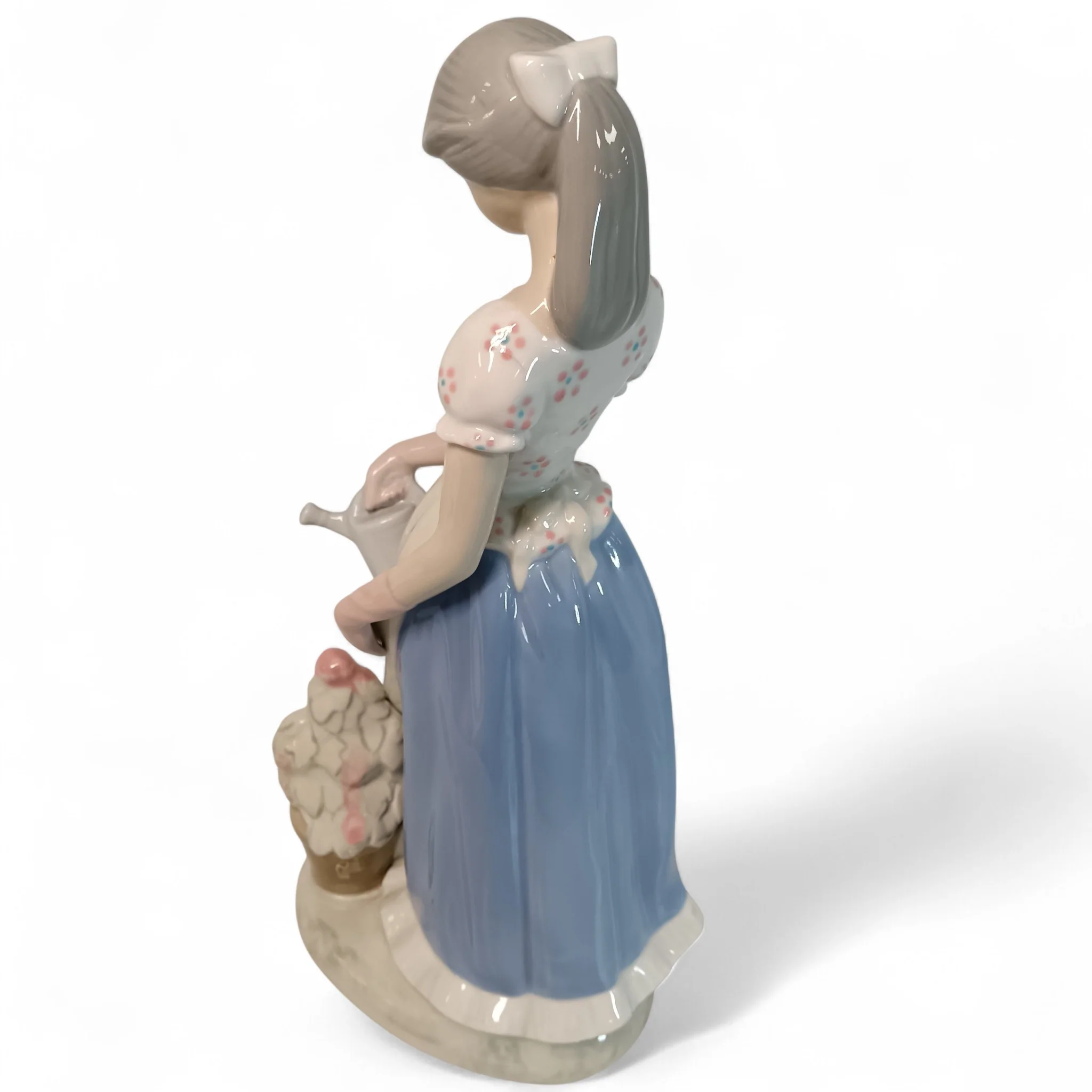 Rex Valencia Spain Porcelain Girl Watering Flowers 33cm | Preloved - Image 3