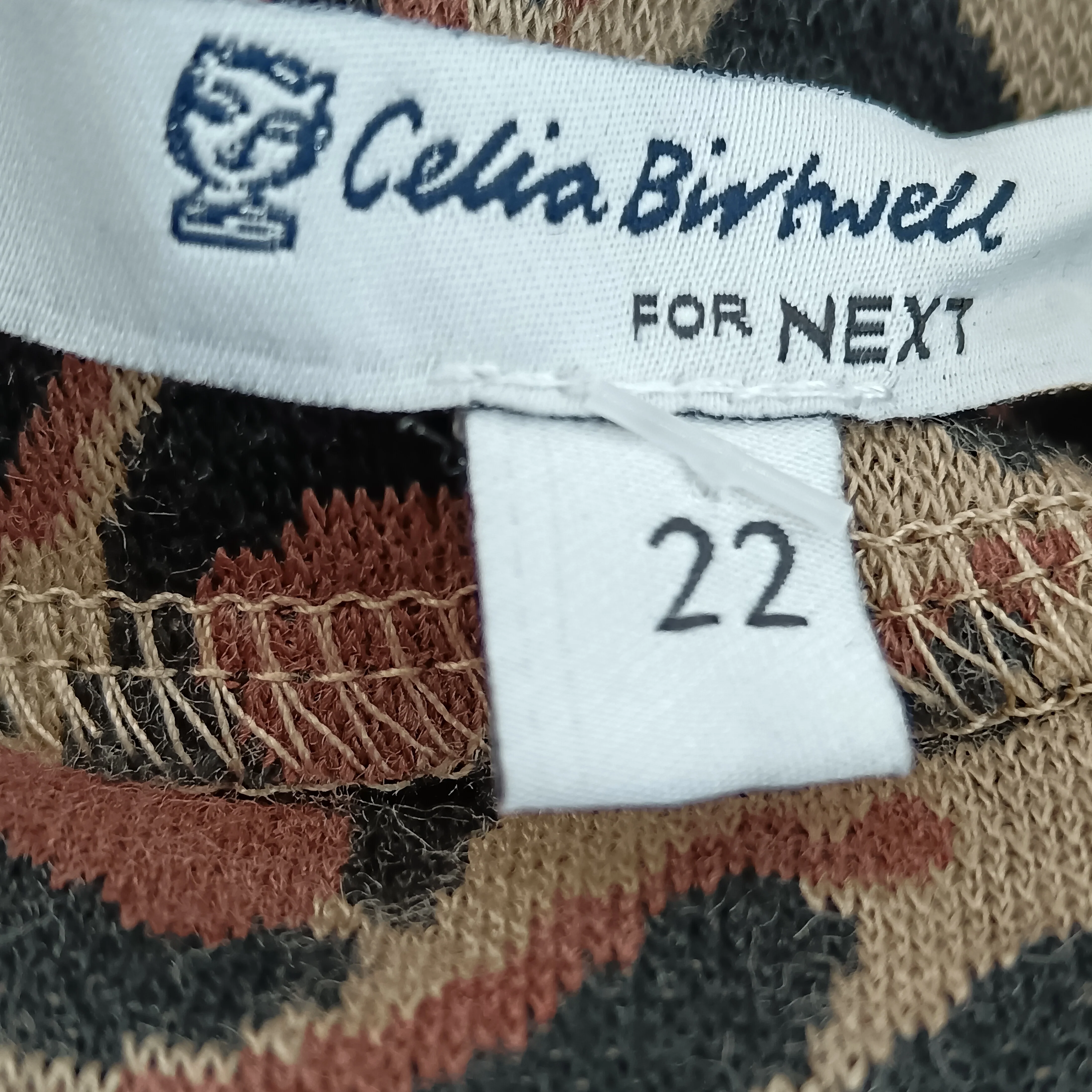 Celia Birtwell for NEXT Ladies  Tan& Black Leopard Print Mini Skirt UK 22  - Womenswear | Pre-loved - Image 5
